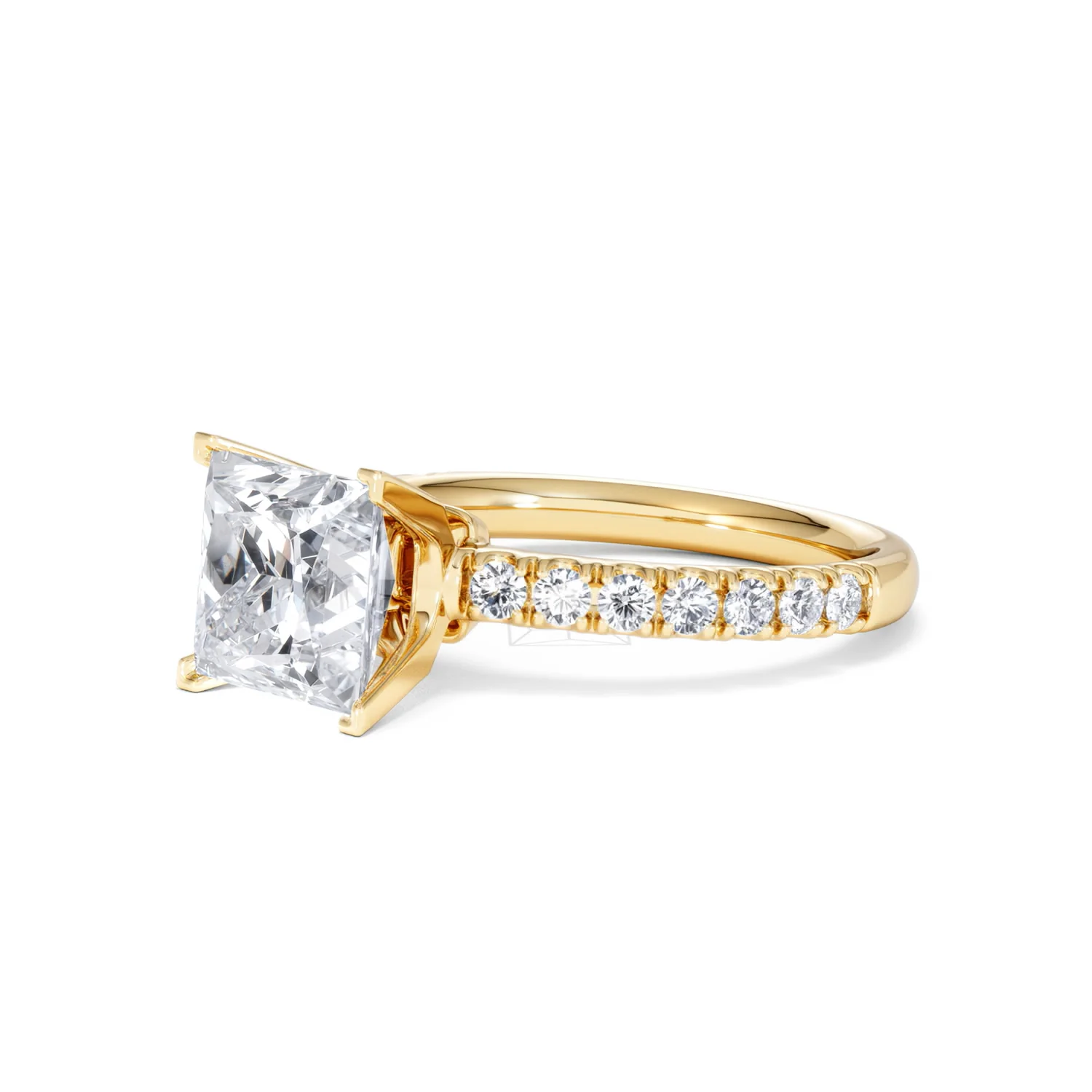 2.60ct Katerina Lab Princess Diamond Engagement Ring 18K Gold F/VS1 - Image 79