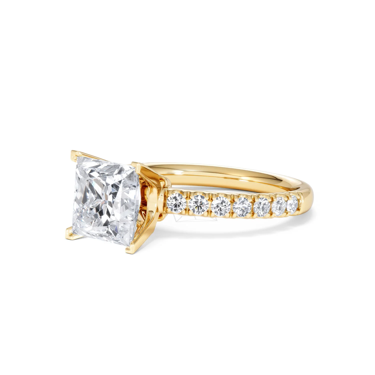 2.60ct Katerina Lab Princess Diamond Engagement Ring 18K Gold F/VS1 - Image 80