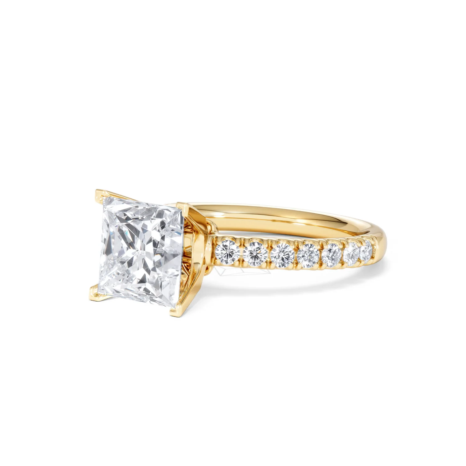 2.60ct Katerina Lab Princess Diamond Engagement Ring 18K Gold F/VS1 - Image 81