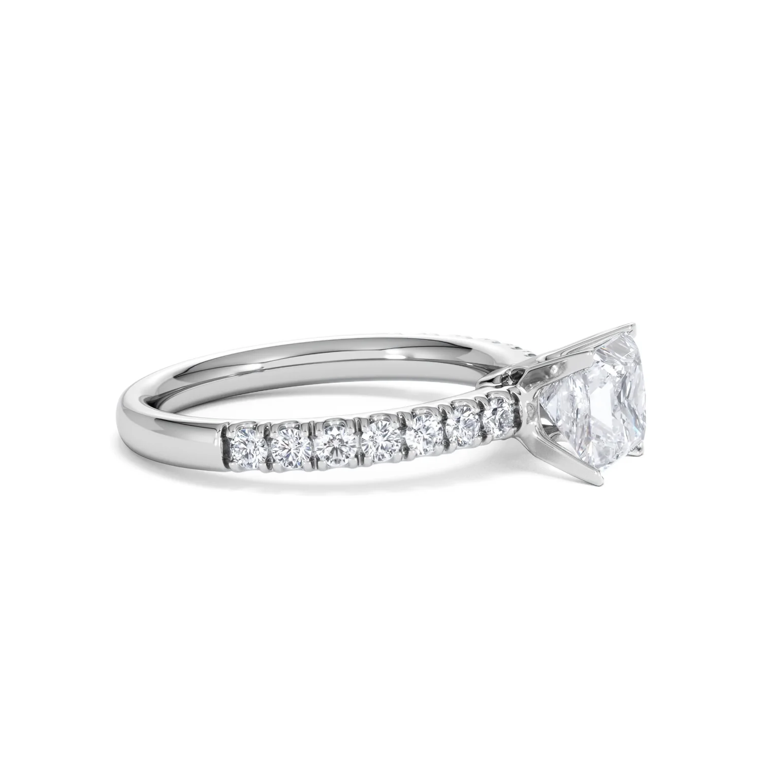 2.60ct Katerina Lab Princess Diamond Engagement Ring 18KW Gold F/VS1 - Image 104