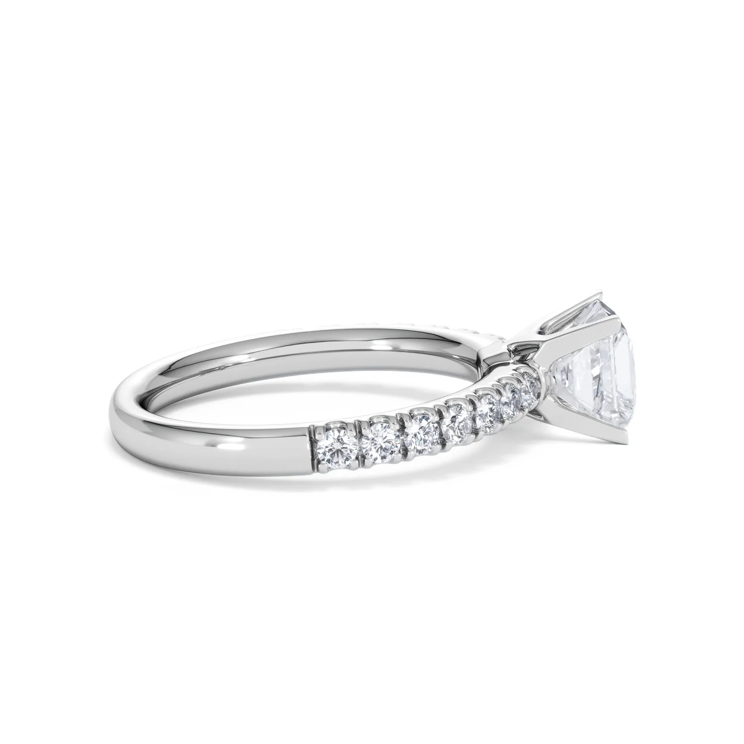 2.60ct Katerina Lab Princess Diamond Engagement Ring 18KW Gold F/VS1 - Image 110