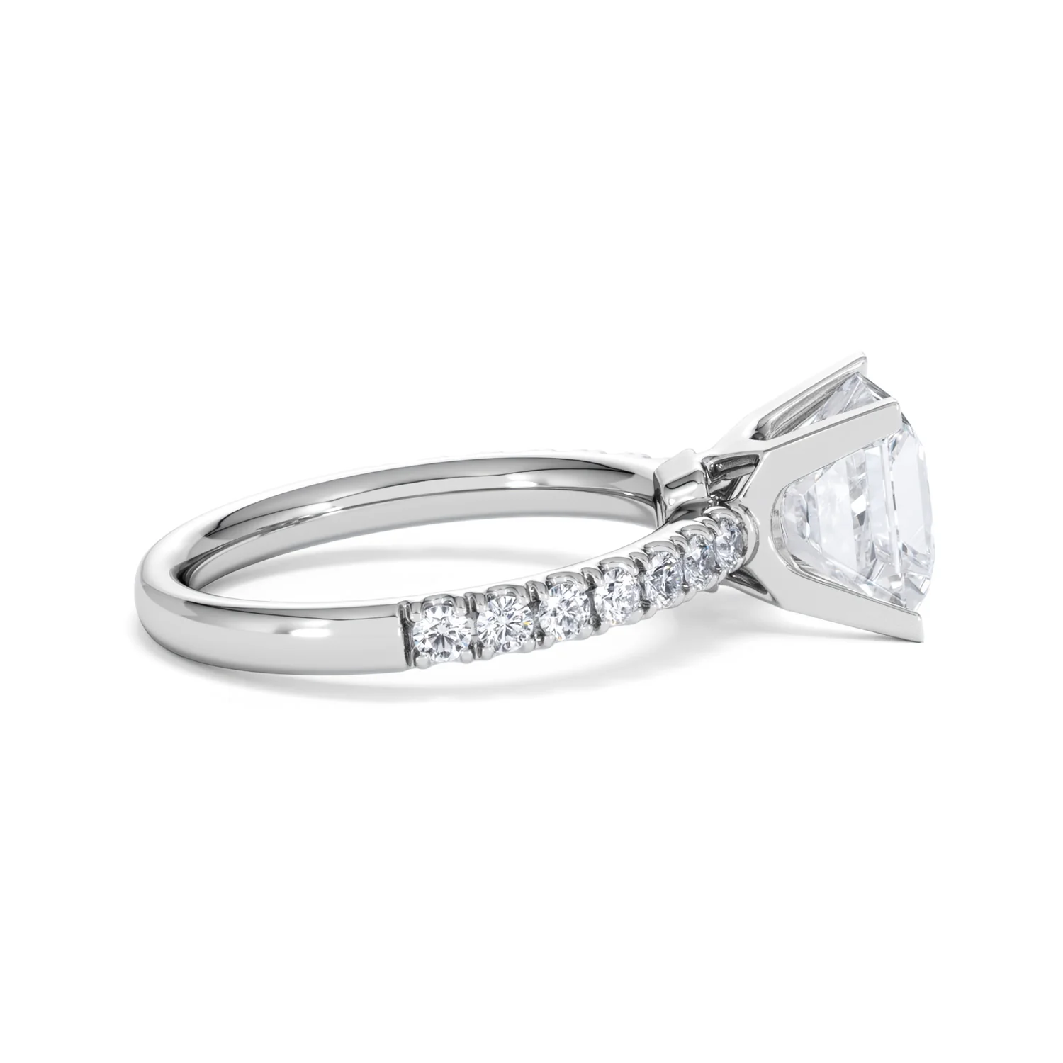 2.60ct Katerina Lab Princess Diamond Engagement Ring 18KW Gold F/VS1 - Image 30