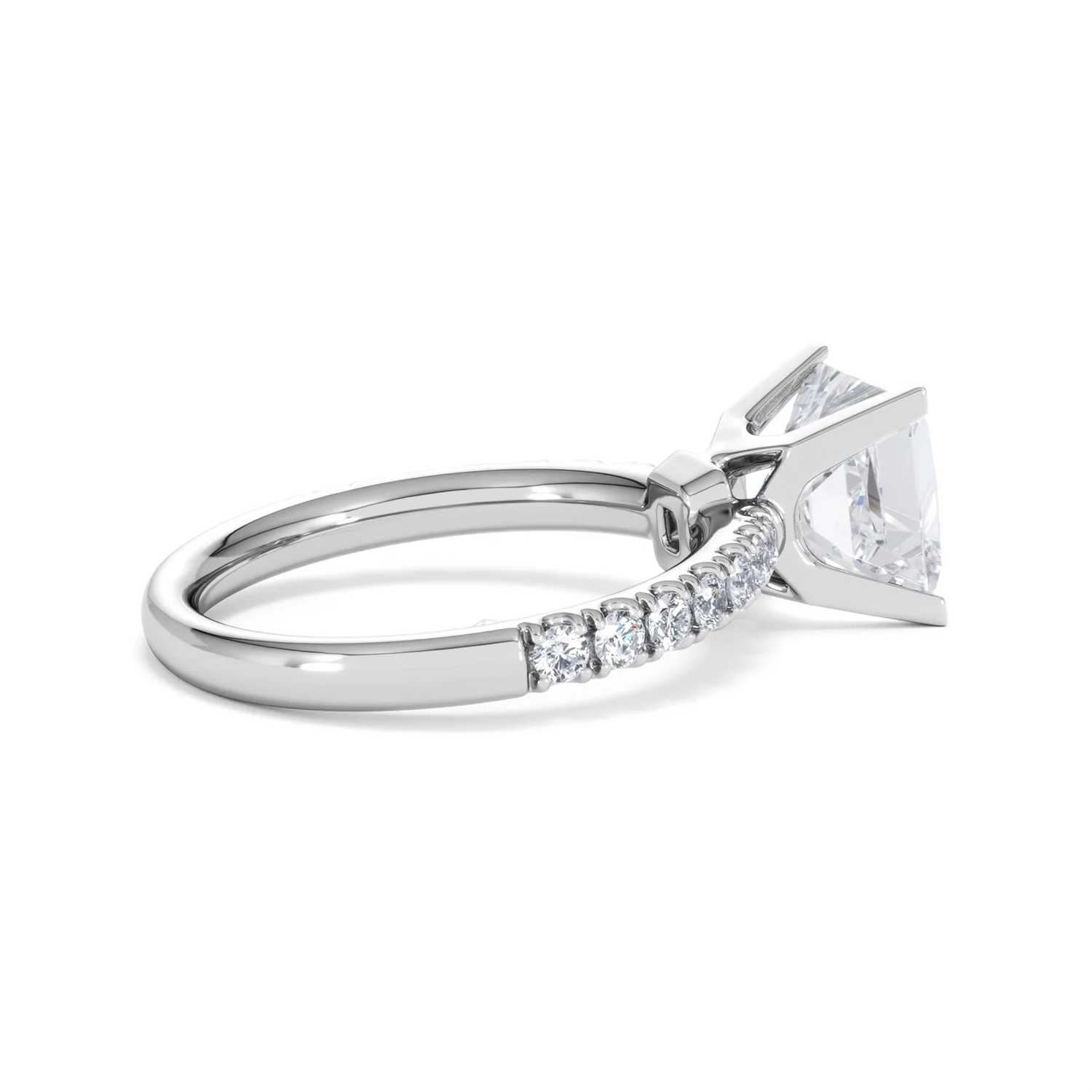 2.60ct Katerina Lab Princess Diamond Engagement Ring 18KW Gold F/VS1 - Image 34