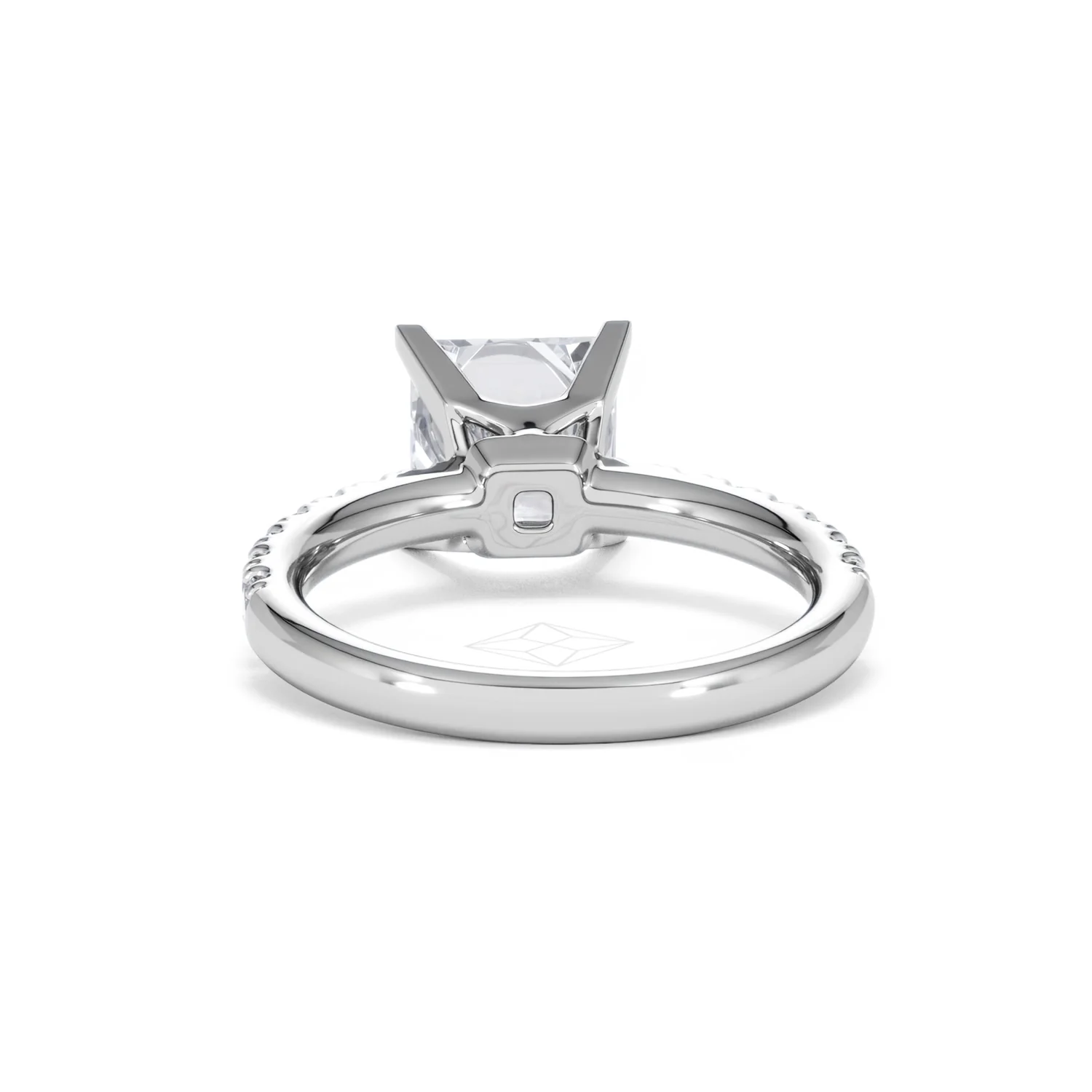 2.60ct Katerina Lab Princess Diamond Engagement Ring 18KW Gold F/VS1 - Image 50