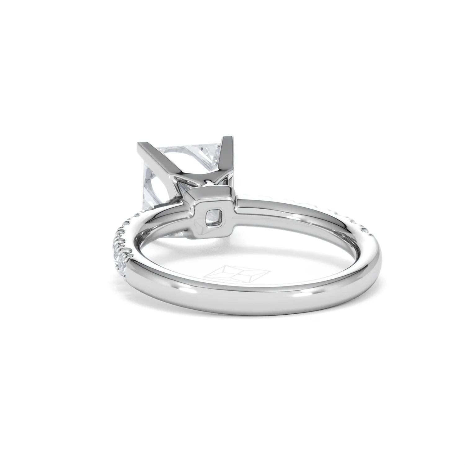 2.60ct Katerina Lab Princess Diamond Engagement Ring 18KW Gold F/VS1 - Image 53