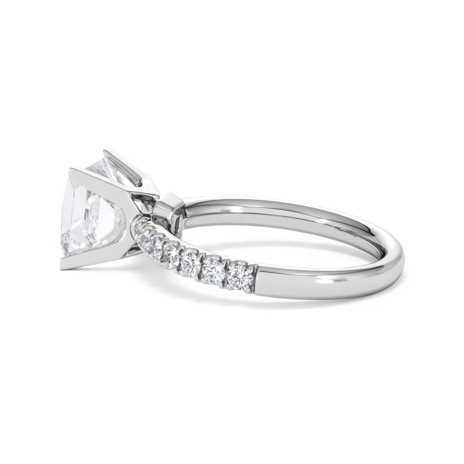 2.60ct Katerina Lab Princess Diamond Engagement Ring 18KW Gold F/VS1 - Image 65