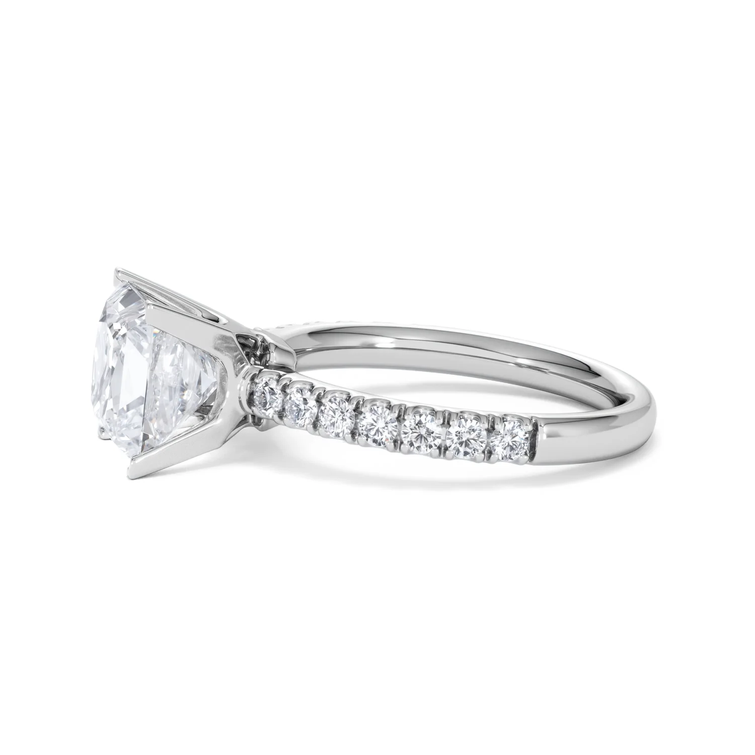 2.60ct Katerina Lab Princess Diamond Engagement Ring 18KW Gold F/VS1 - Image 72