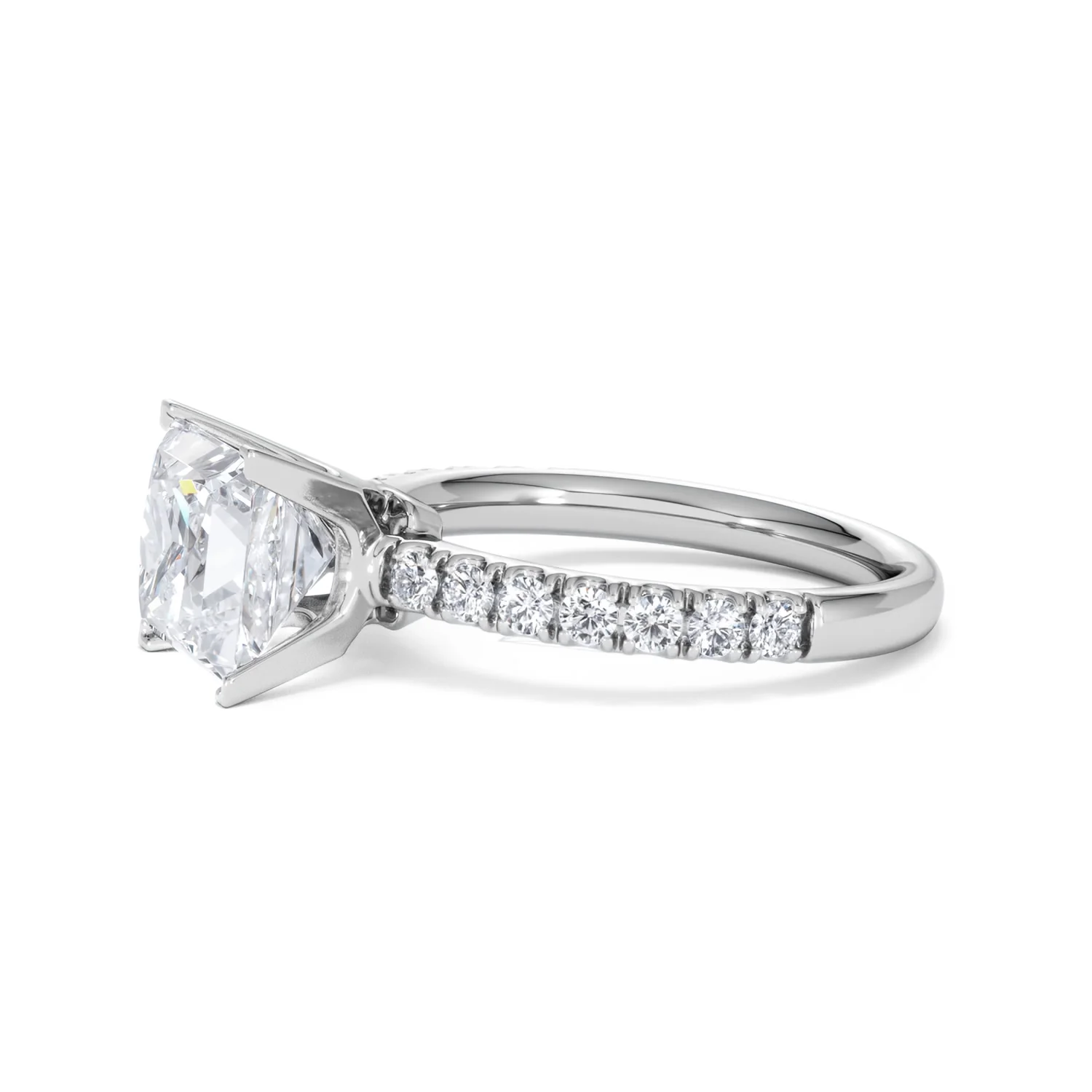 2.60ct Katerina Lab Princess Diamond Engagement Ring 18KW Gold F/VS1 - Image 74