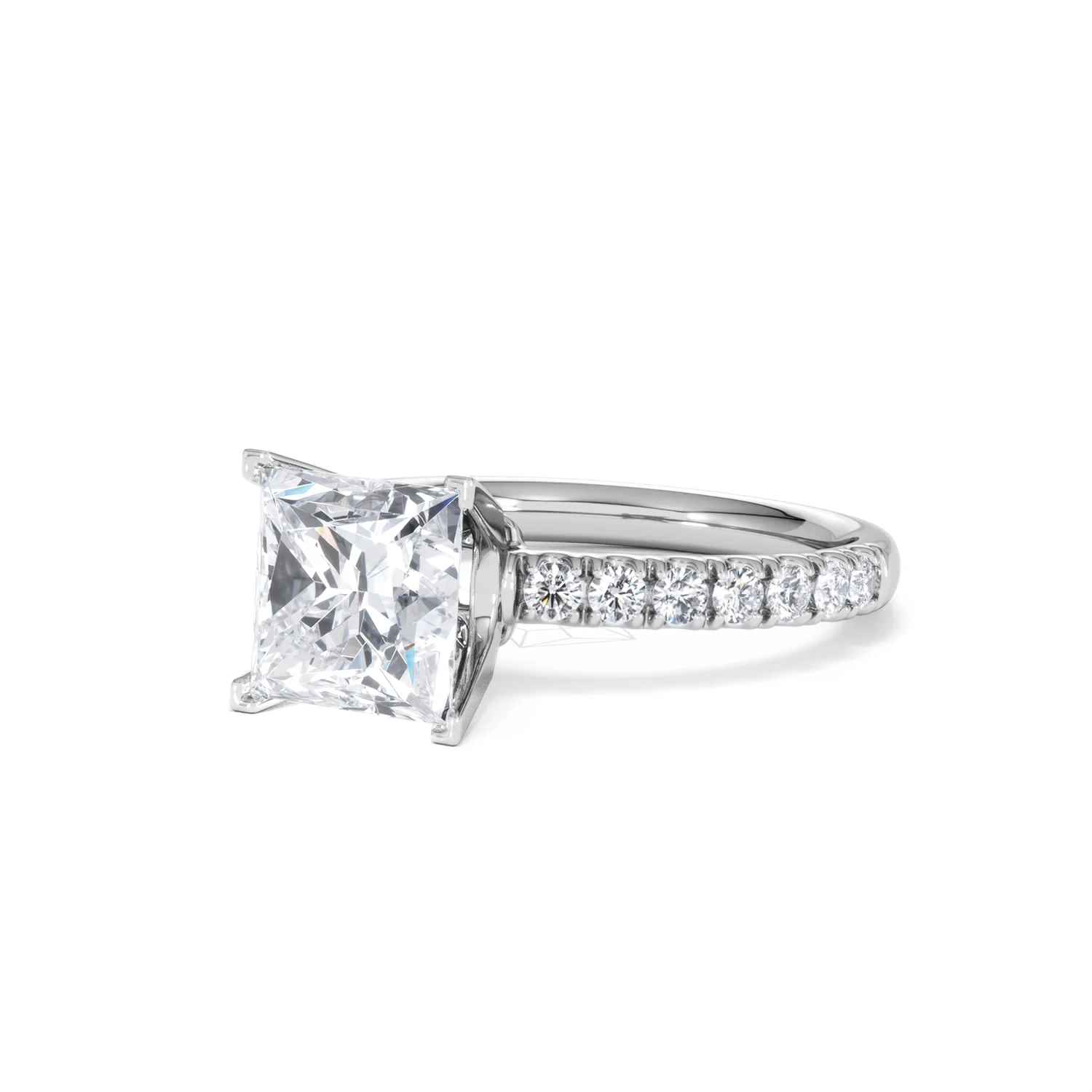 2.60ct Katerina Lab Princess Diamond Engagement Ring 18KW Gold F/VS1 - Image 82