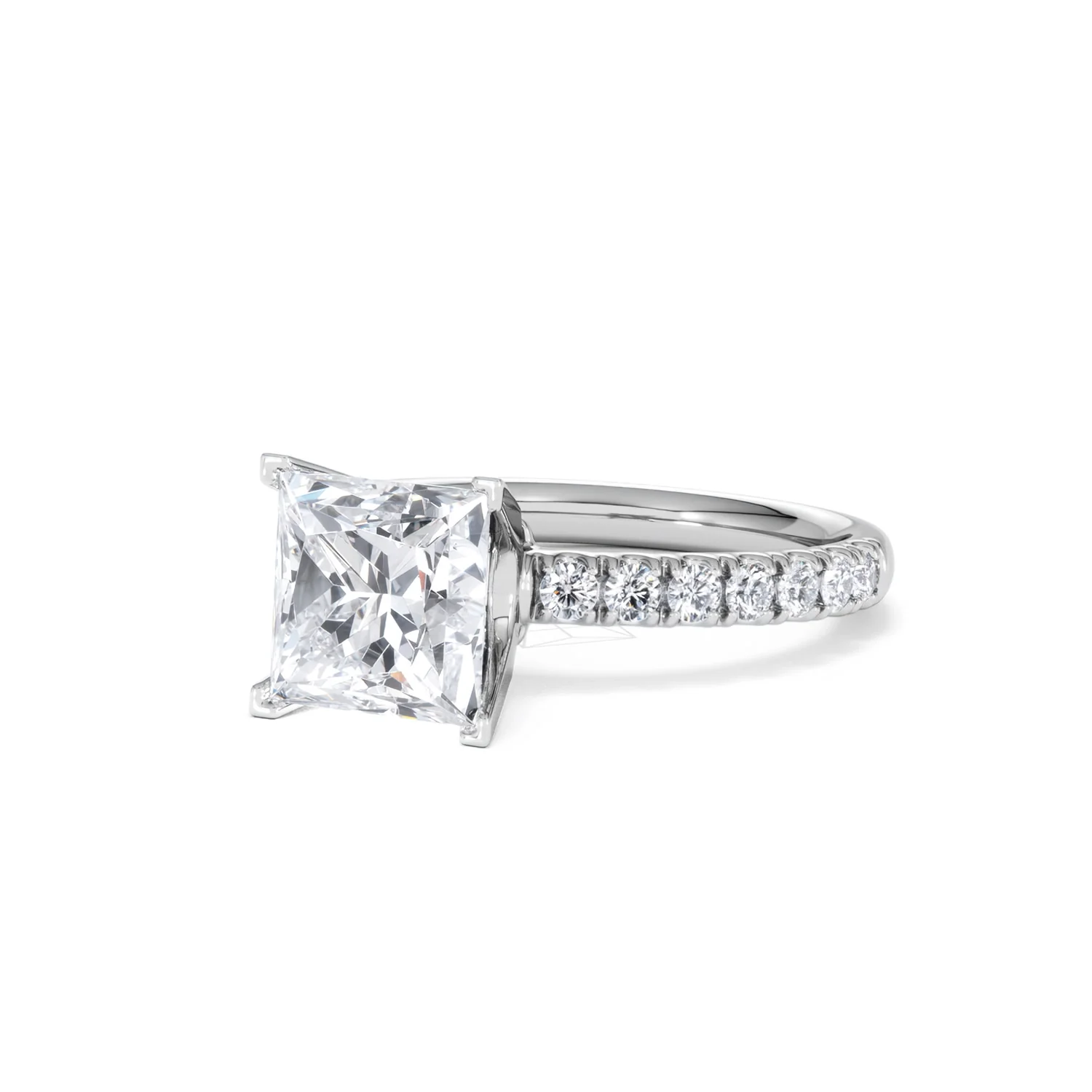 2.60ct Katerina Lab Princess Diamond Engagement Ring 18KW Gold F/VS1 - Image 83