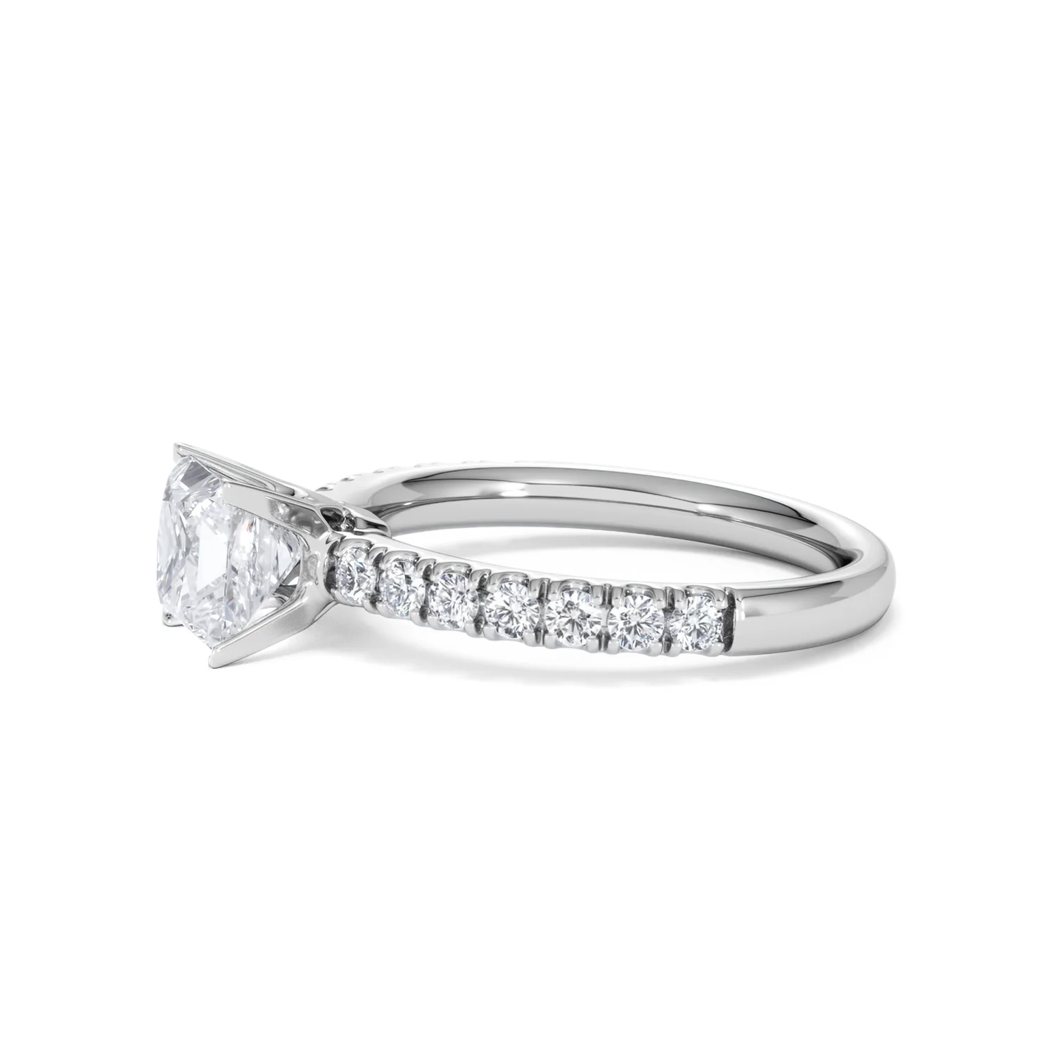 2.60ct Katerina Lab Princess Diamond Engagement Ring Platinum F/VS1 - Image 151
