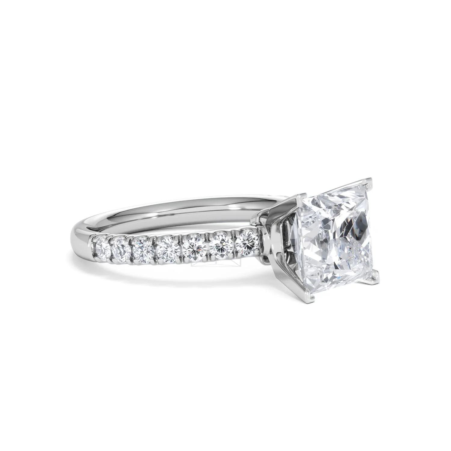 2.60ct Katerina Lab Princess Diamond Engagement Ring Platinum F/VS1 - Image 17