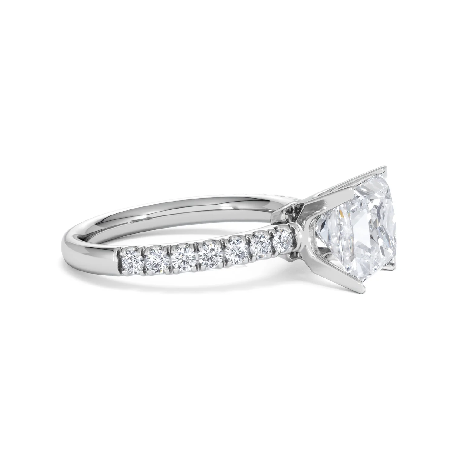 2.60ct Katerina Lab Princess Diamond Engagement Ring Platinum F/VS1 - Image 22