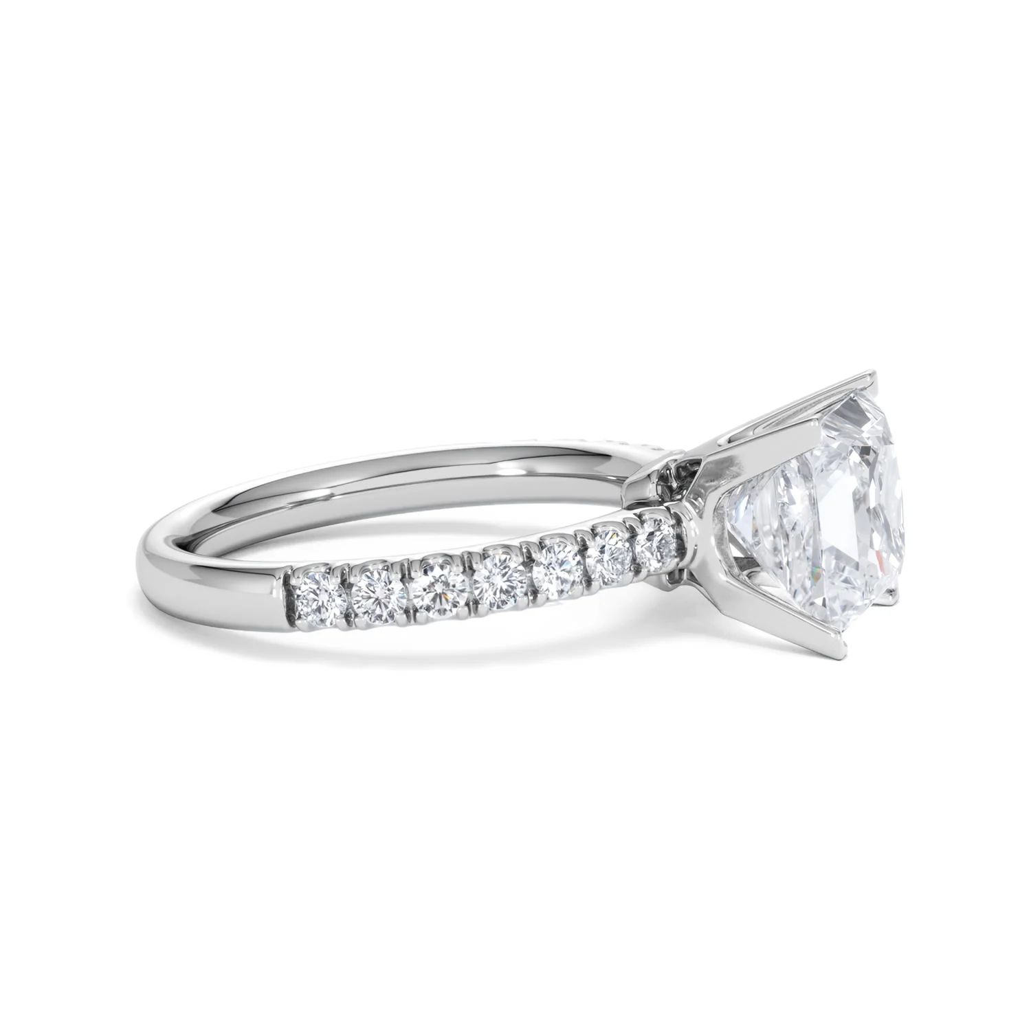 2.60ct Katerina Lab Princess Diamond Engagement Ring Platinum F/VS1 - Image 23
