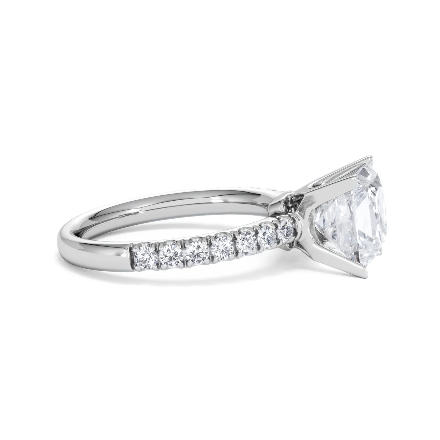 2.60ct Katerina Lab Princess Diamond Engagement Ring Platinum F/VS1 - Image 24