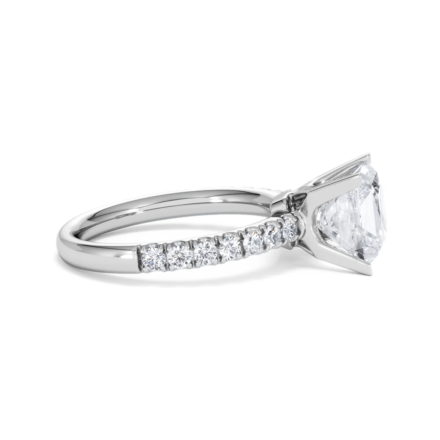 2.60ct Katerina Lab Princess Diamond Engagement Ring Platinum F/VS1 - Image 25