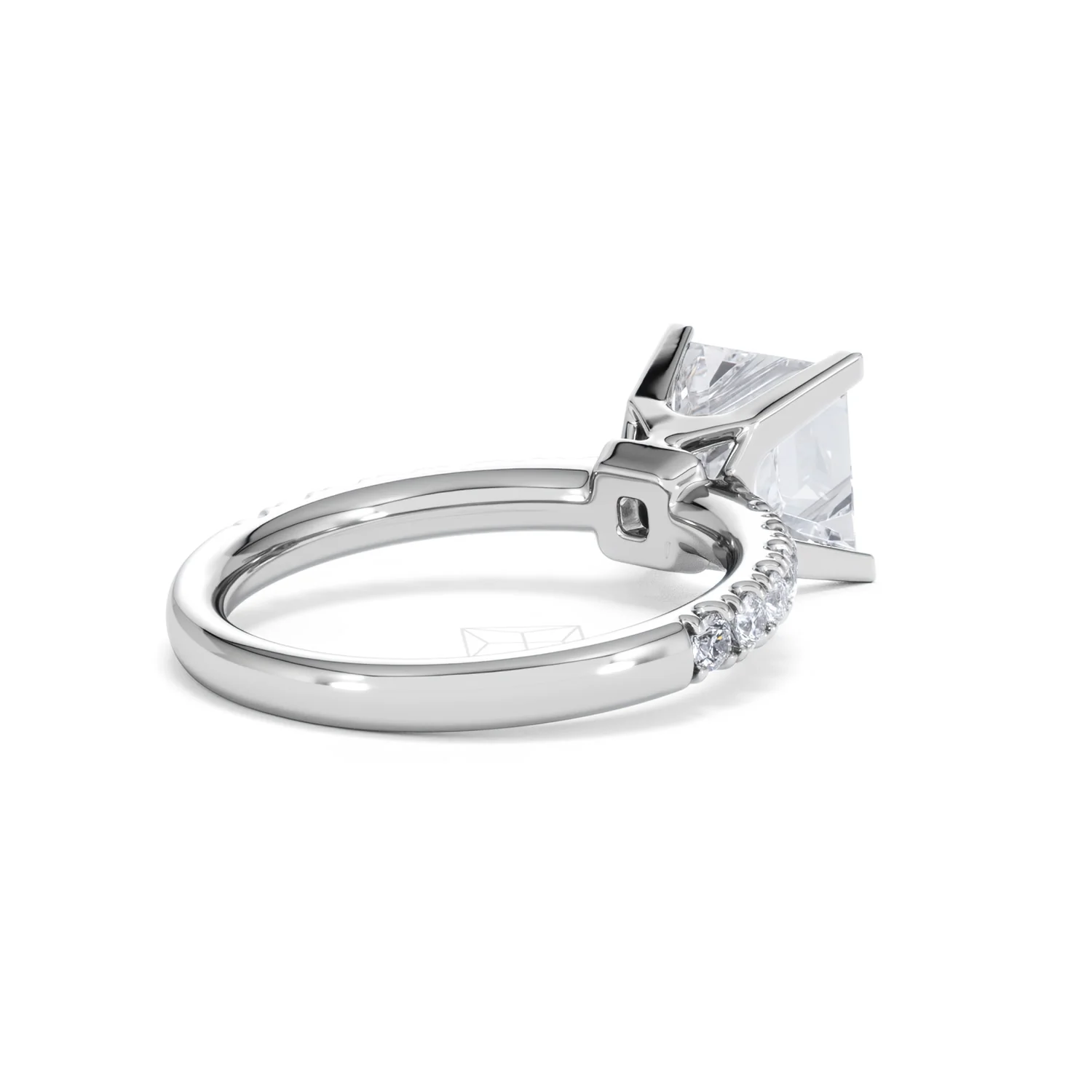 2.60ct Katerina Lab Princess Diamond Engagement Ring Platinum F/VS1 - Image 38