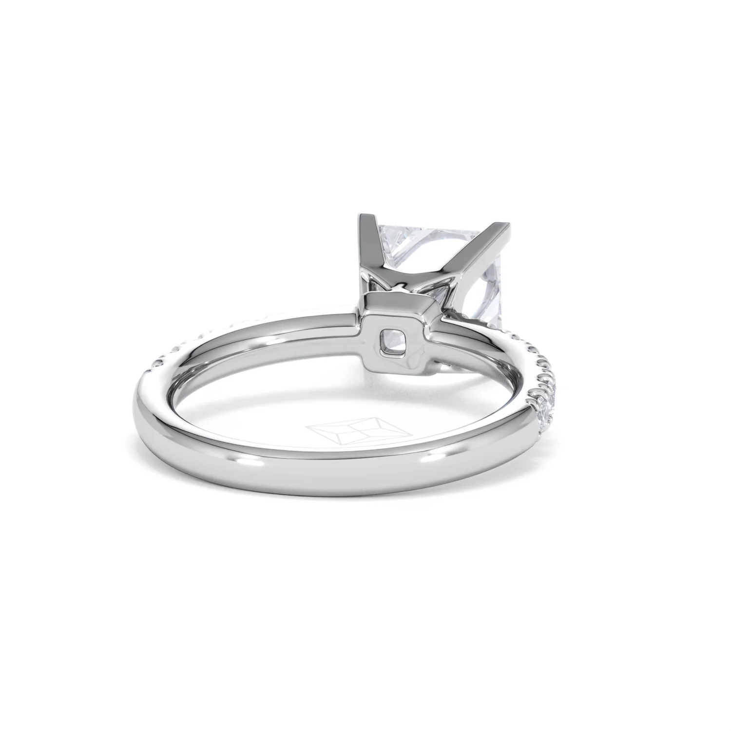 2.60ct Katerina Lab Princess Diamond Engagement Ring Platinum F/VS1 - Image 43