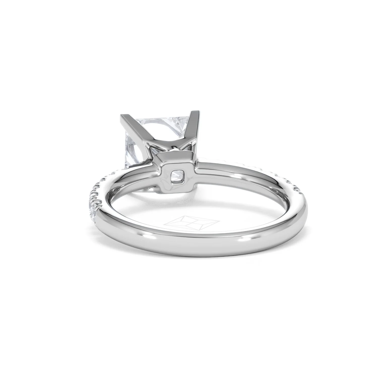 2.60ct Katerina Lab Princess Diamond Engagement Ring Platinum F/VS1 - Image 50