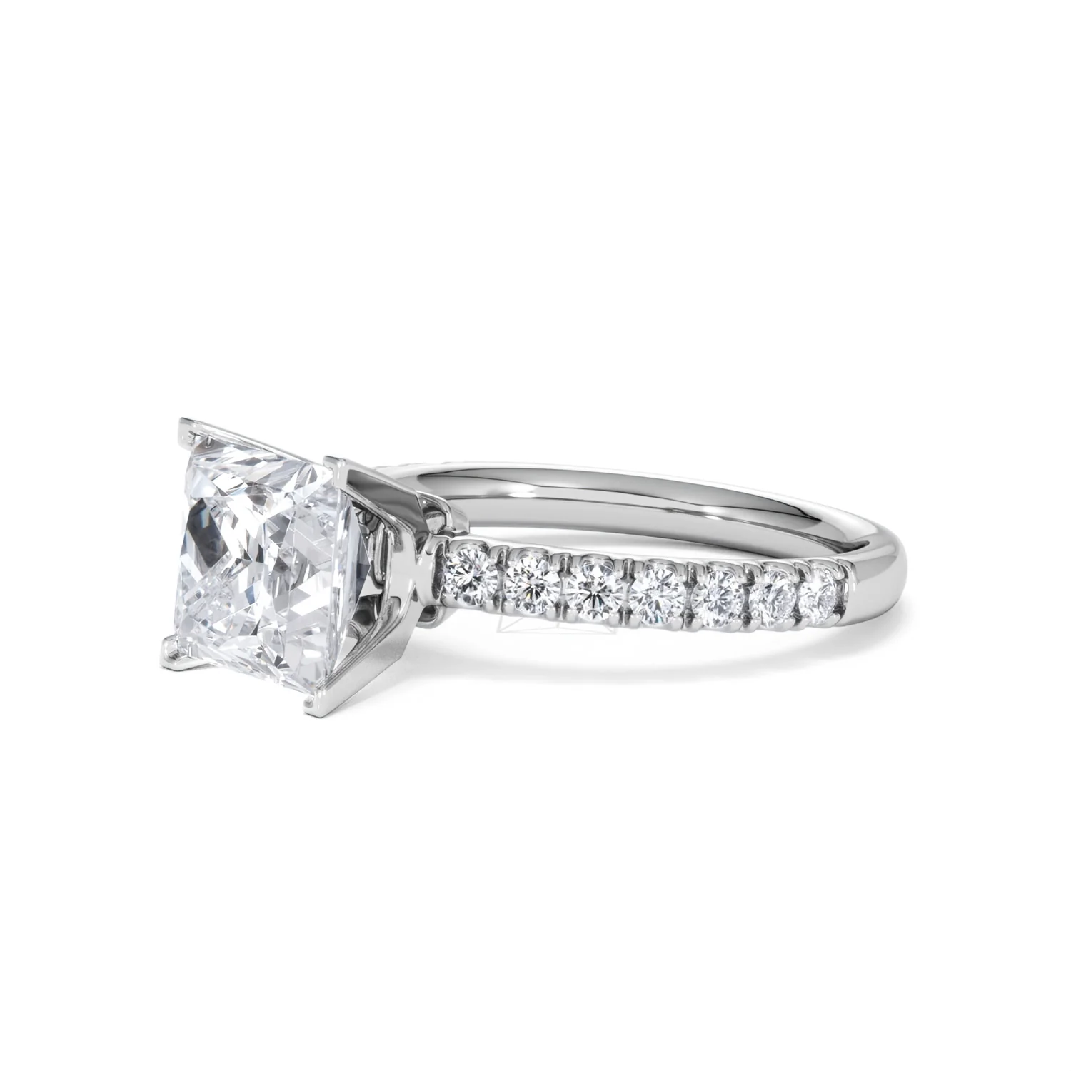 2.60ct Katerina Lab Princess Diamond Engagement Ring Platinum F/VS1 - Image 76
