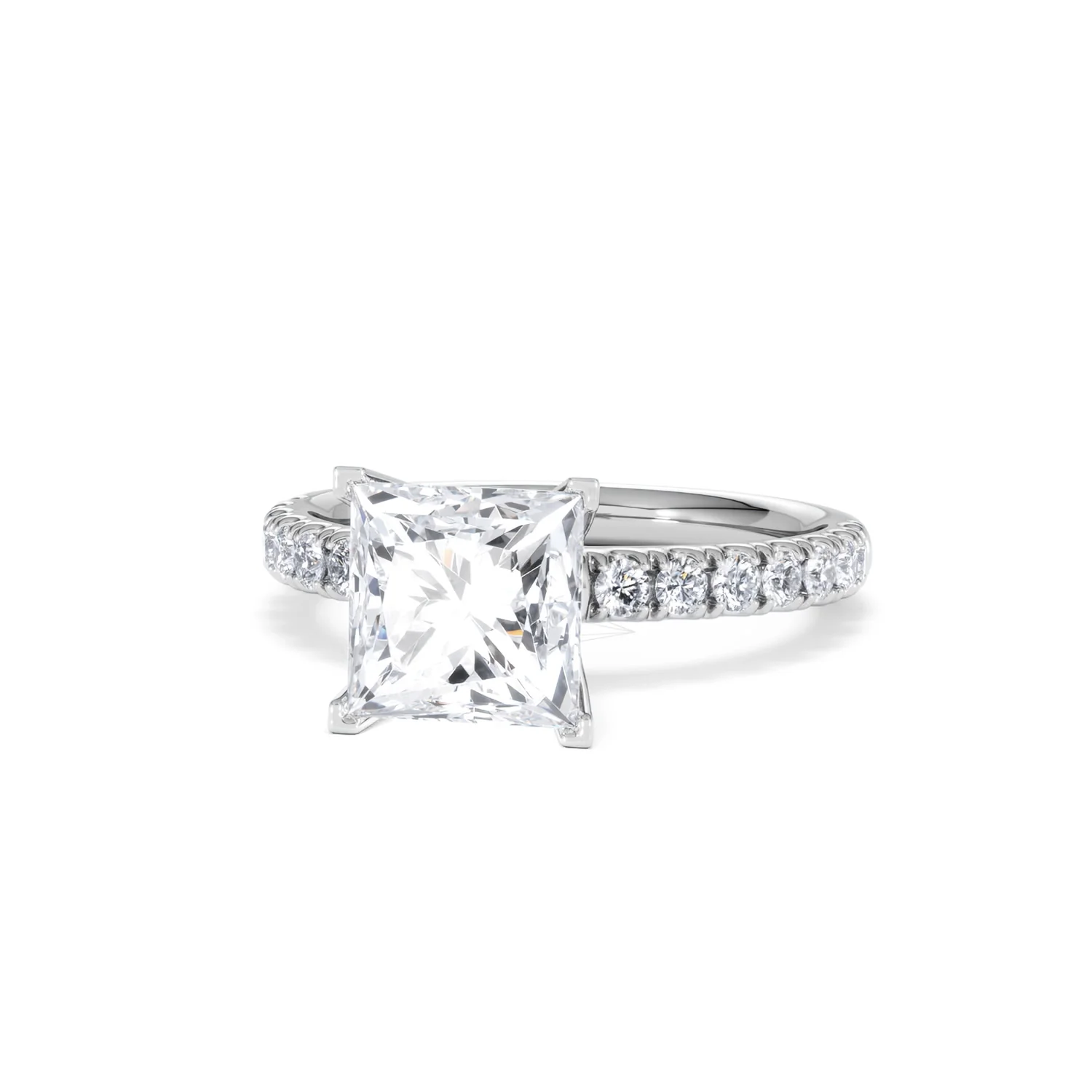 2.60ct Katerina Lab Princess Diamond Engagement Ring Platinum F/VS1 - Image 84