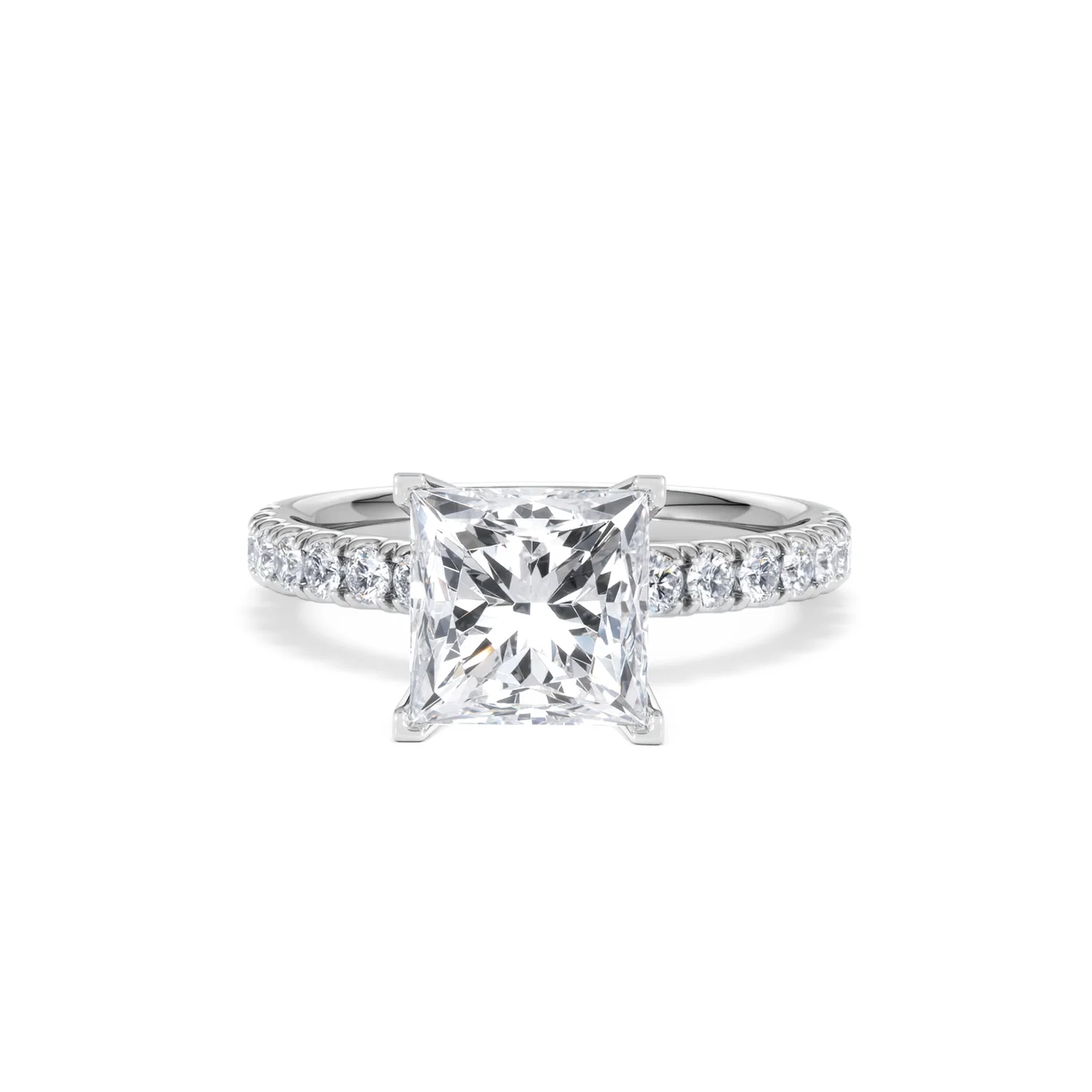 2.60ct Katerina Lab Princess Diamond Engagement Ring Platinum F/VS1 - Image 86
