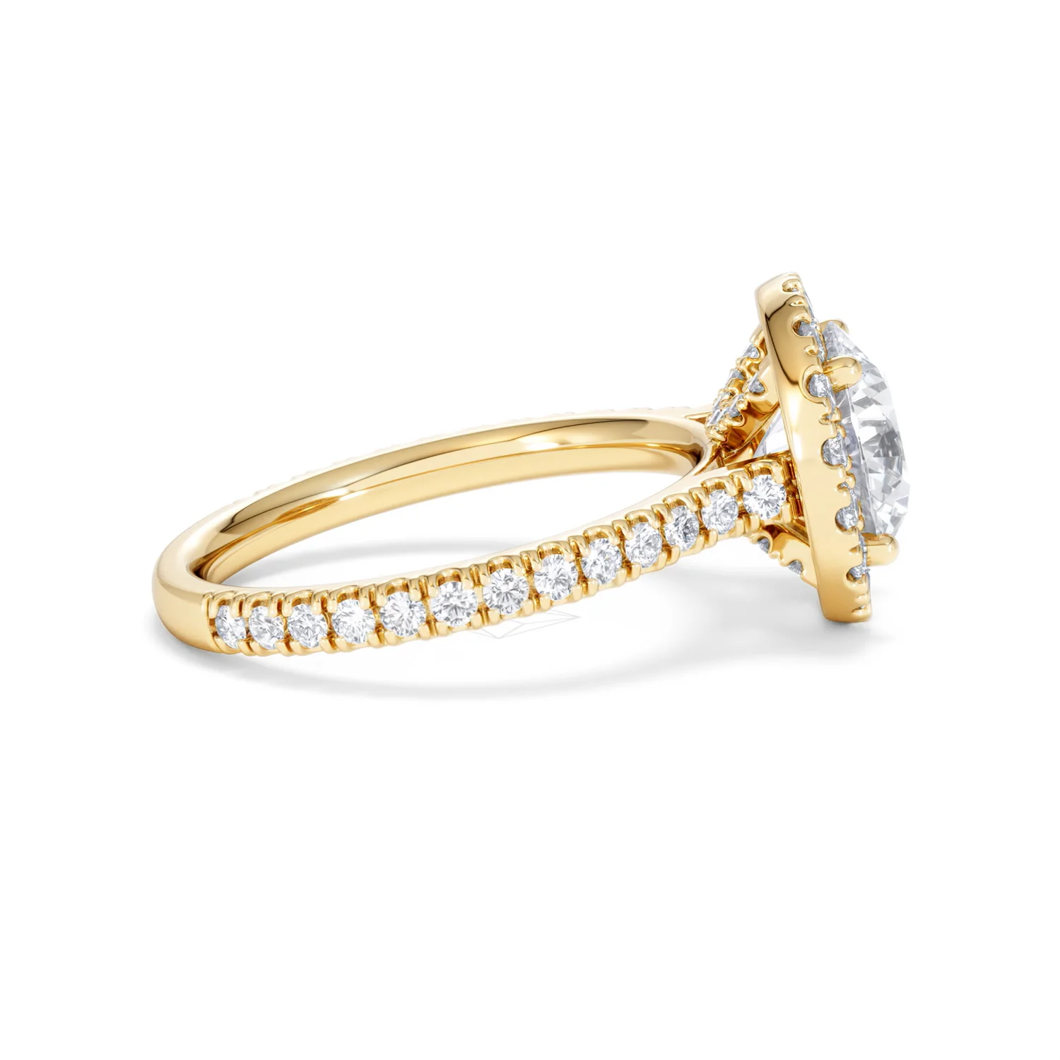 2.80ct Reina Lab Diamond Halo Engagement Ring in 18K Gold F/VS1 - Image 31