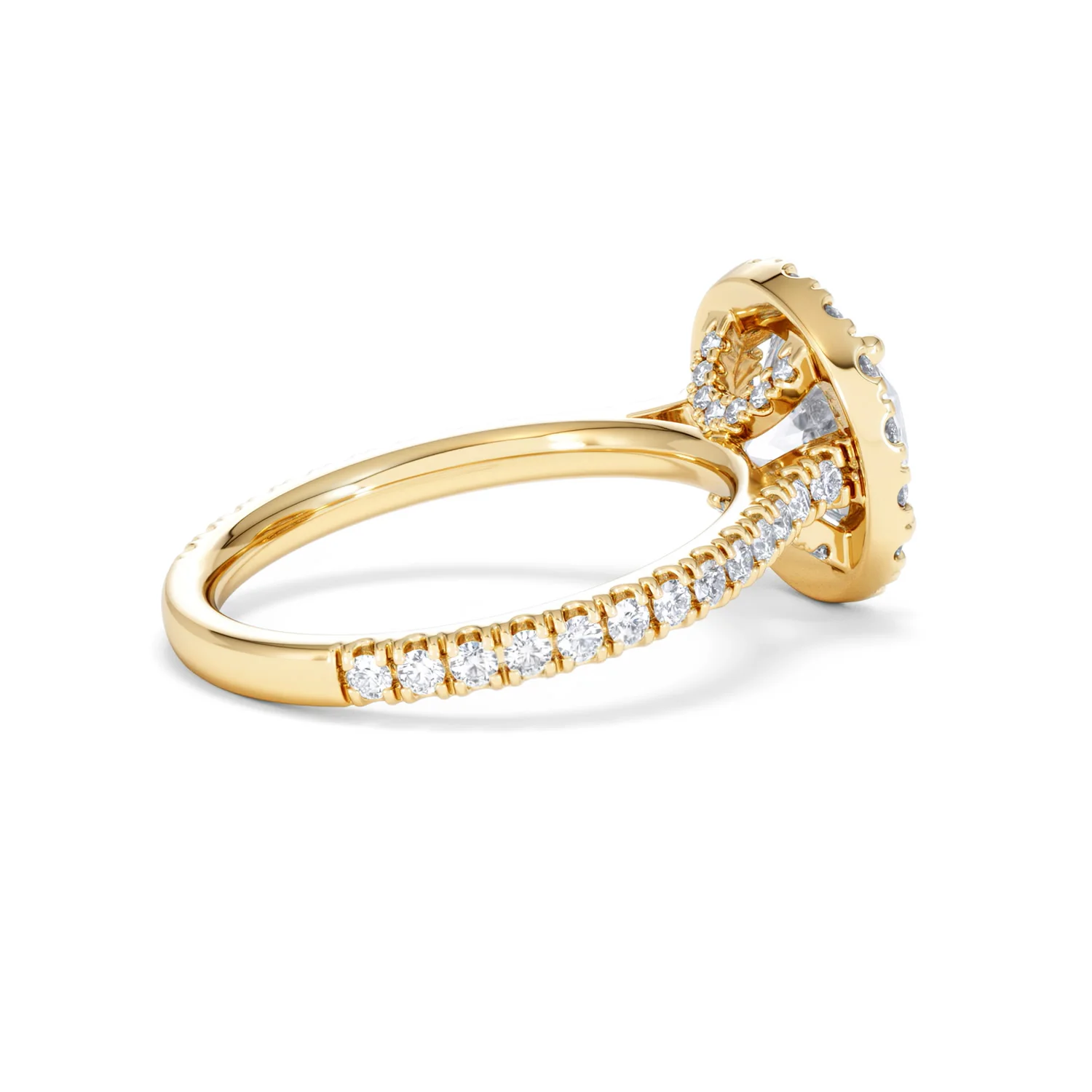 2.80ct Reina Lab Diamond Halo Engagement Ring in 18K Gold F/VS1 - Image 37