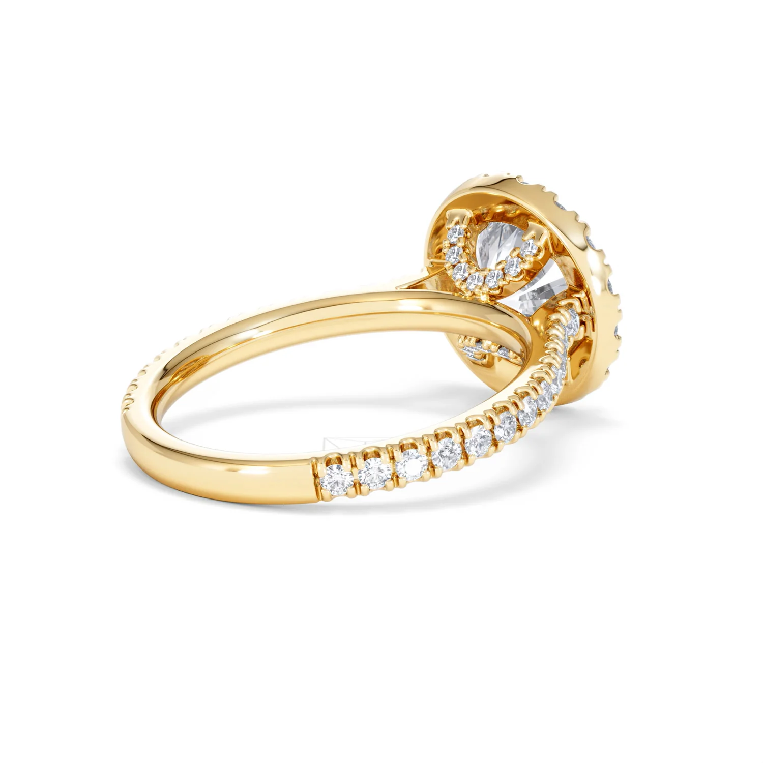 2.80ct Reina Lab Diamond Halo Engagement Ring in 18K Gold F/VS1 - Image 41