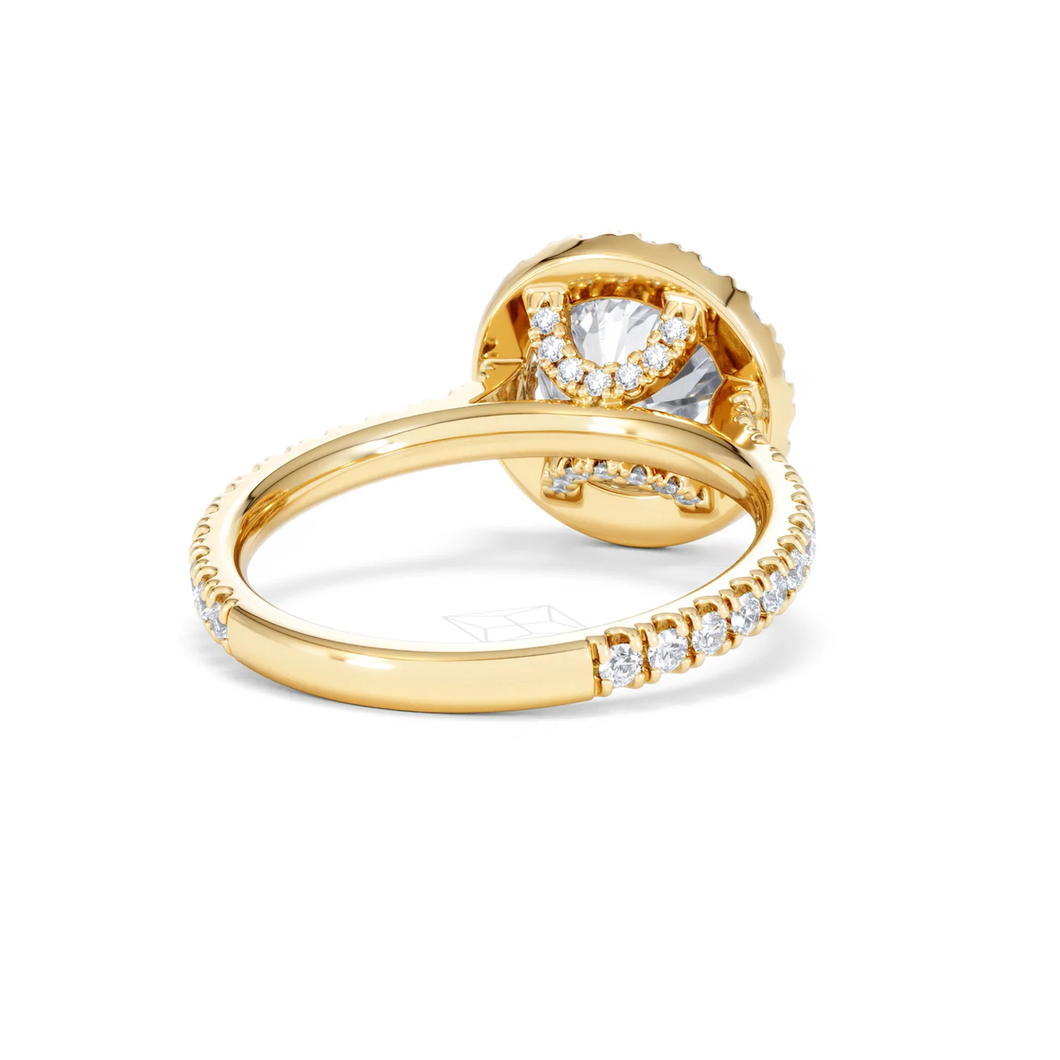 2.80ct Reina Lab Diamond Halo Engagement Ring in 18K Gold F/VS1 - Image 46