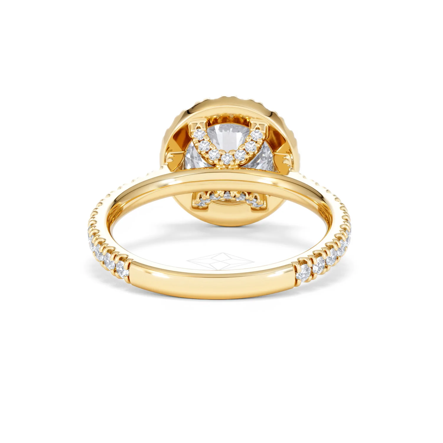 2.80ct Reina Lab Diamond Halo Engagement Ring in 18K Gold F/VS1 - Image 50