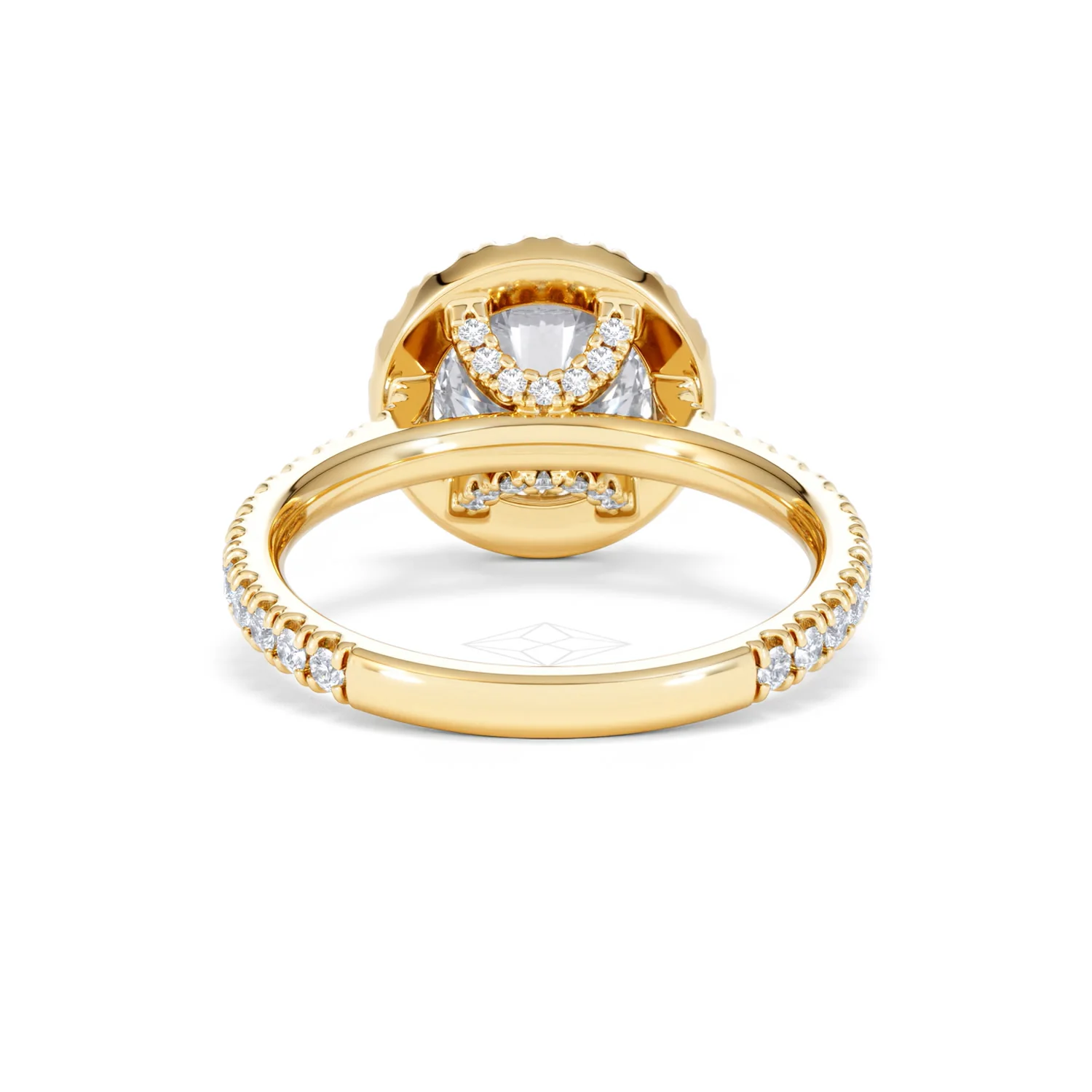 2.80ct Reina Lab Diamond Halo Engagement Ring in 18K Gold F/VS1 - Image 51