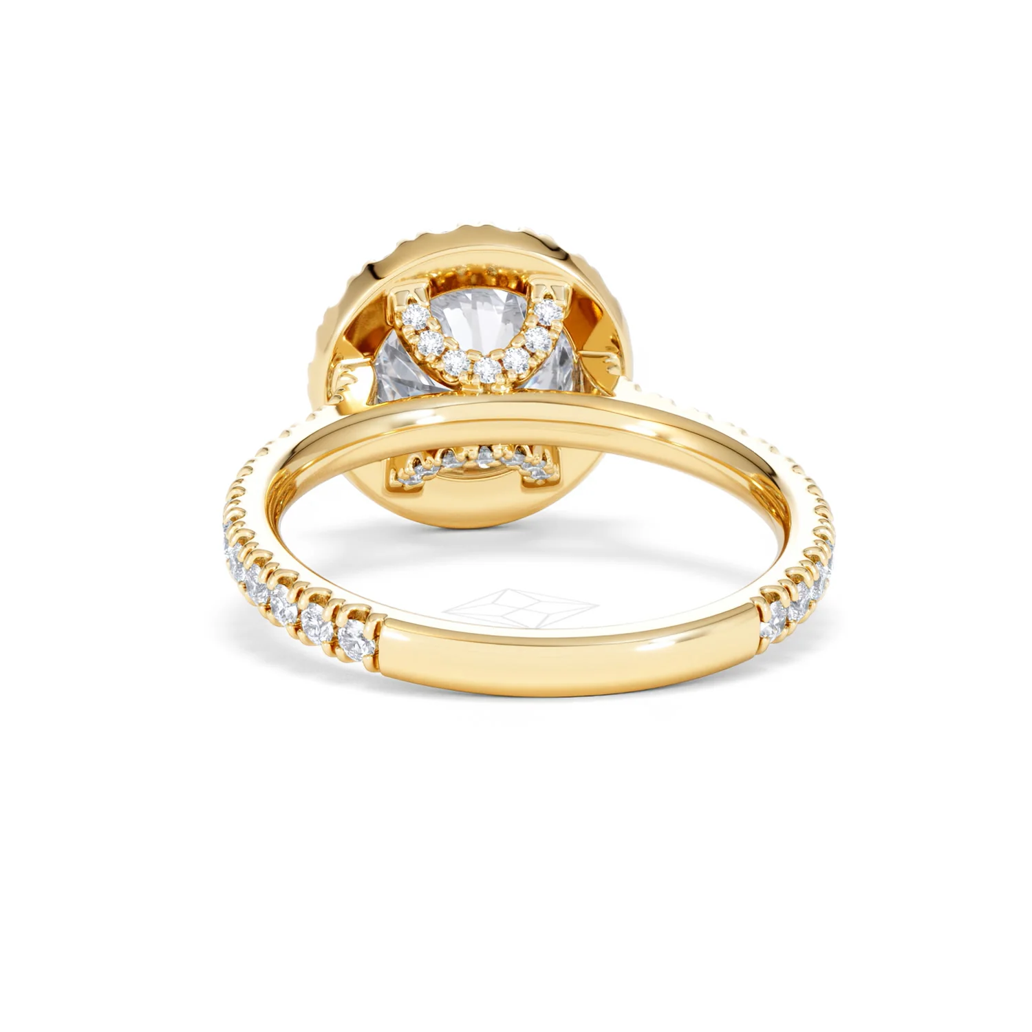 2.80ct Reina Lab Diamond Halo Engagement Ring in 18K Gold F/VS1 - Image 53