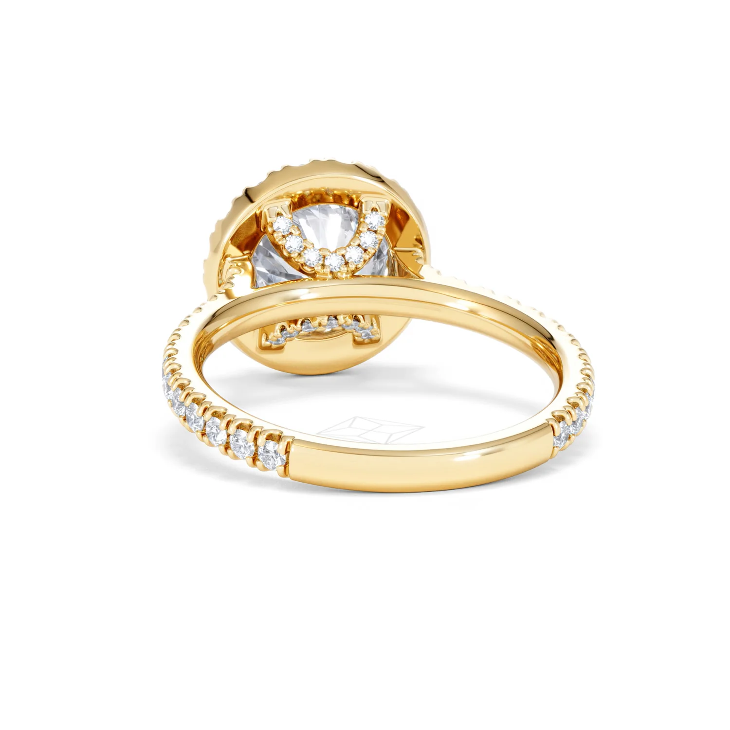 2.80ct Reina Lab Diamond Halo Engagement Ring in 18K Gold F/VS1 - Image 54