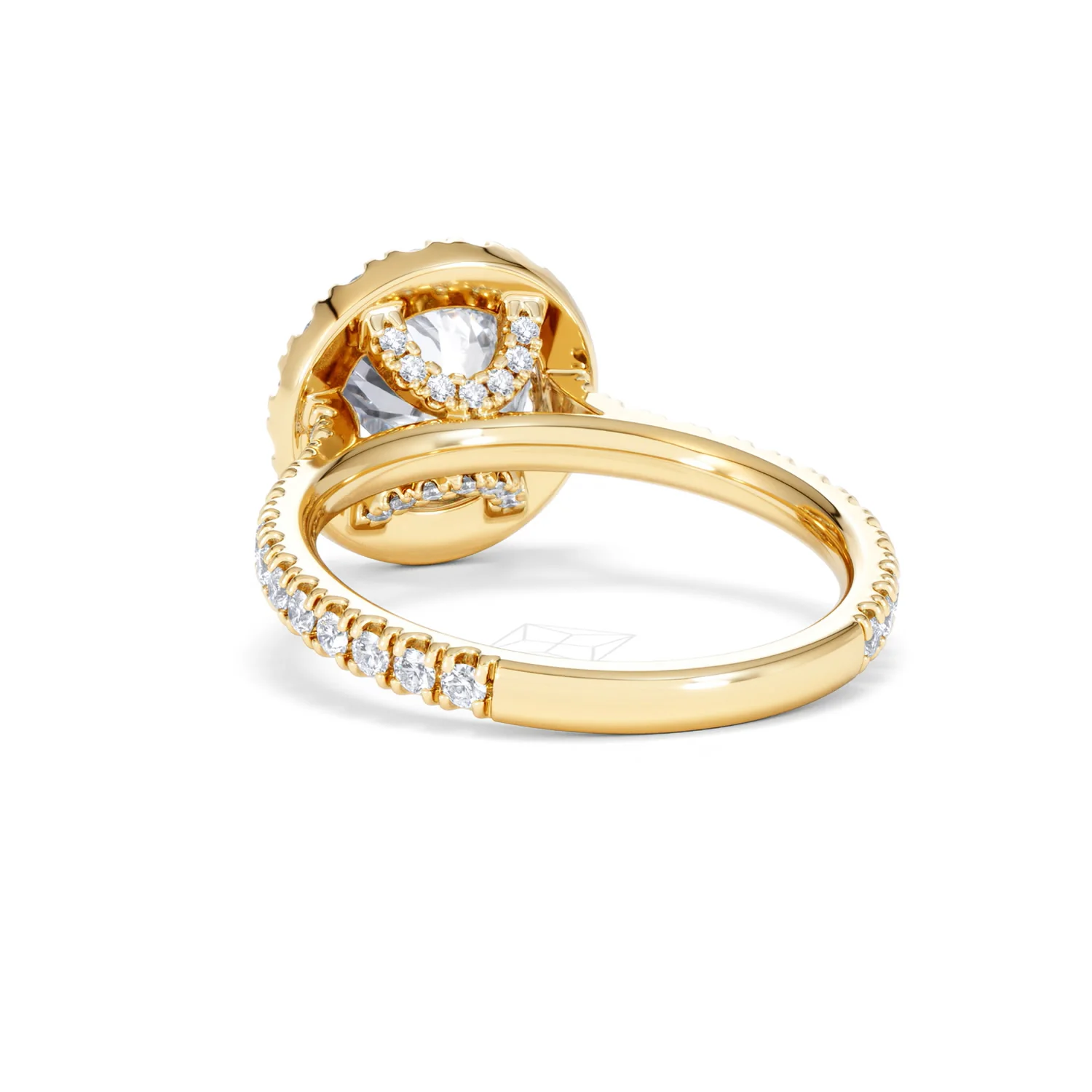 2.80ct Reina Lab Diamond Halo Engagement Ring in 18K Gold F/VS1 - Image 56