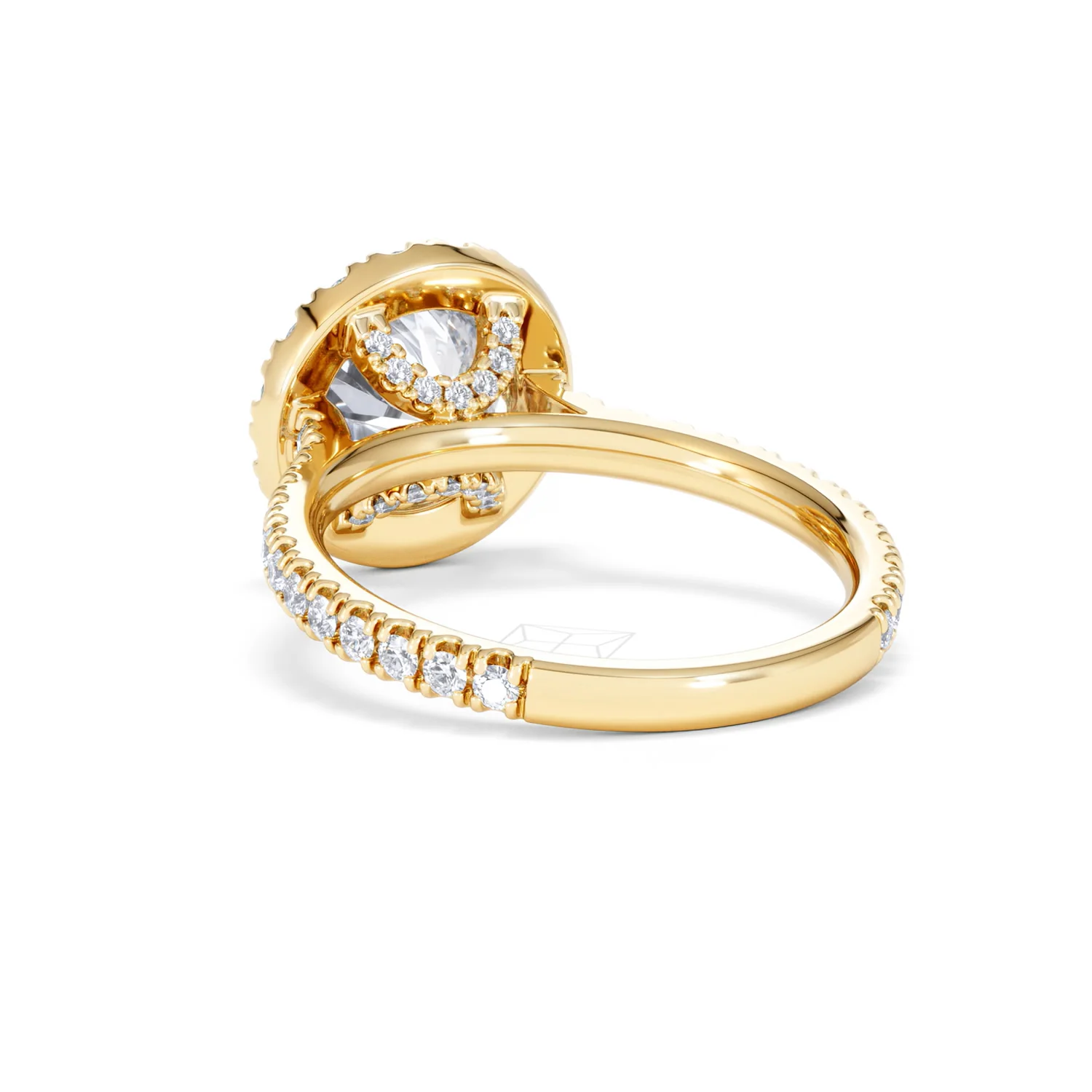2.80ct Reina Lab Diamond Halo Engagement Ring in 18K Gold F/VS1 - Image 57