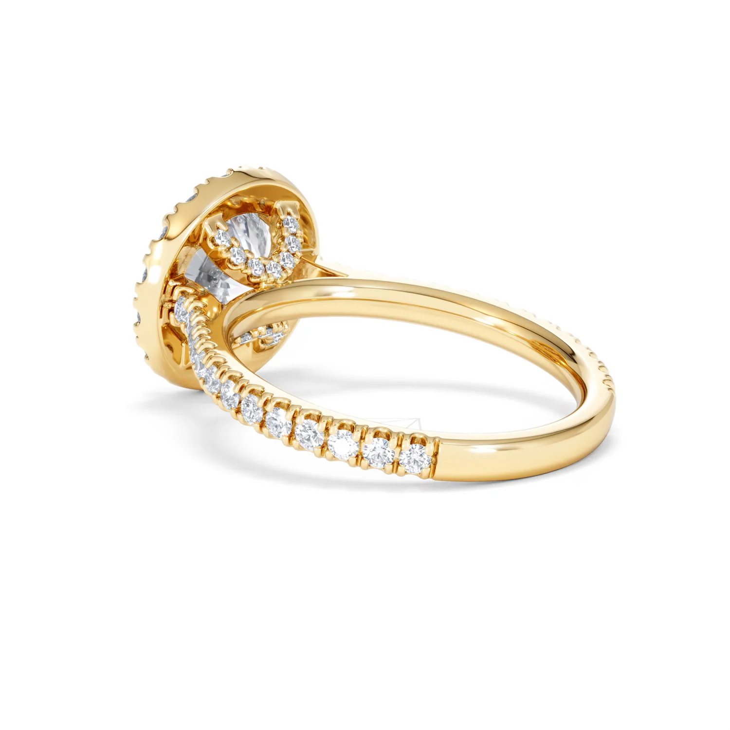 2.80ct Reina Lab Diamond Halo Engagement Ring in 18K Gold F/VS1 - Image 61