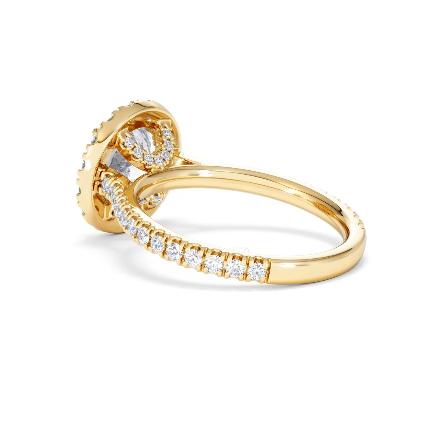 2.80ct Reina Lab Diamond Halo Engagement Ring in 18K Gold F/VS1 - Image 62