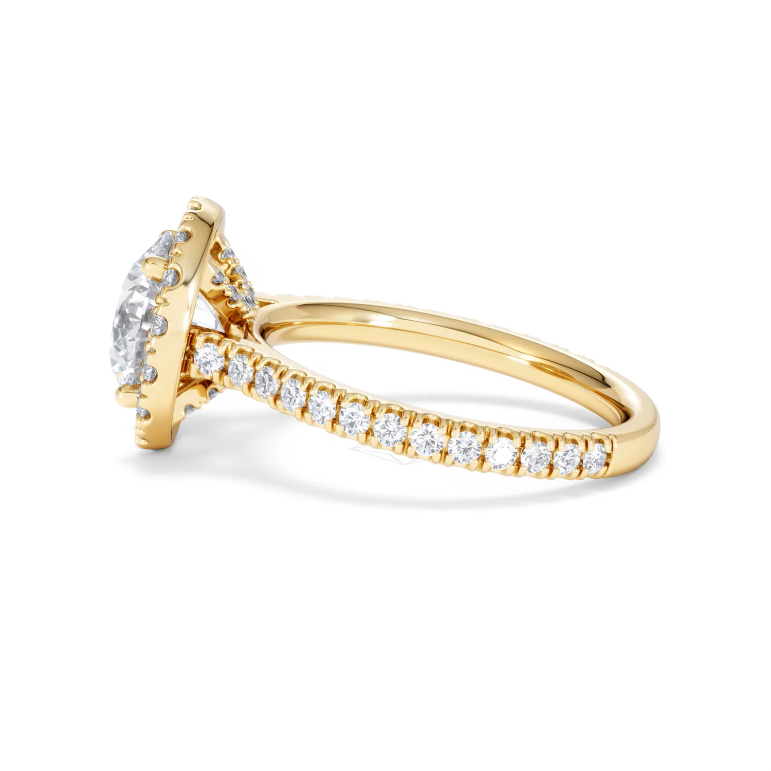 2.80ct Reina Lab Diamond Halo Engagement Ring in 18K Gold F/VS1 - Image 70
