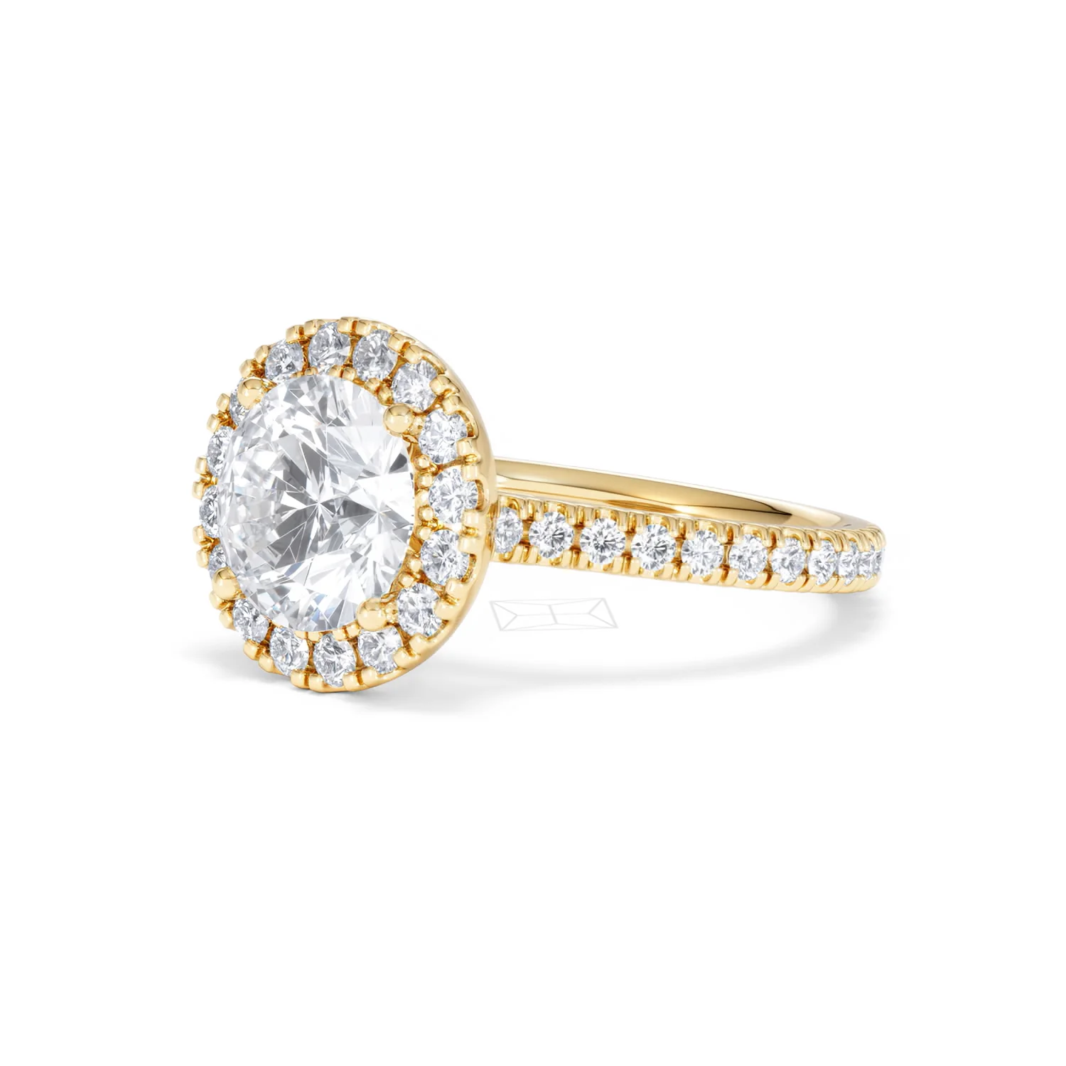 2.80ct Reina Lab Diamond Halo Engagement Ring in 18K Gold F/VS1 - Image 82
