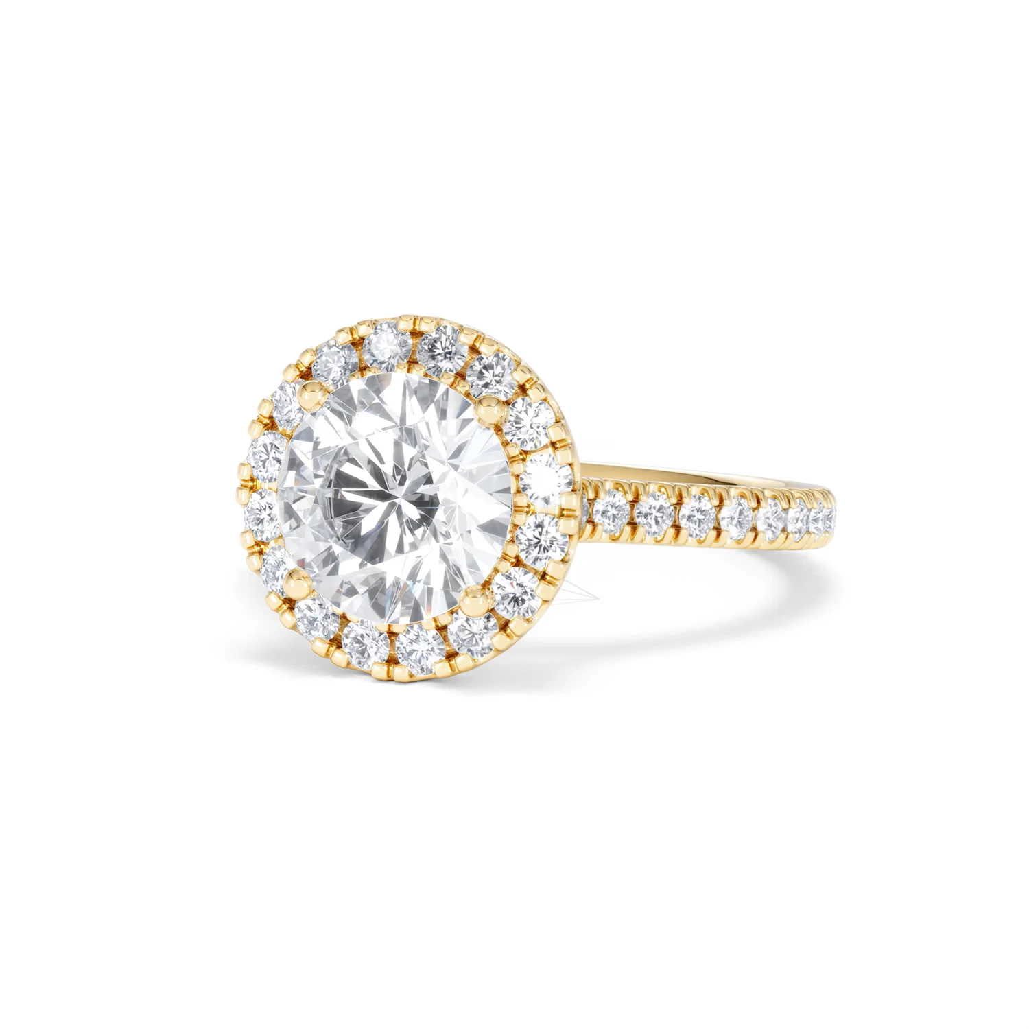 2.80ct Reina Lab Diamond Halo Engagement Ring in 18K Gold F/VS1 - Image 86