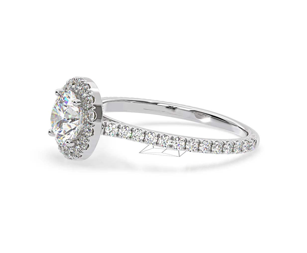 2.80ct Reina Lab Diamond Halo Engagement Ring in 18K White Gold F/VS1 - Image 101