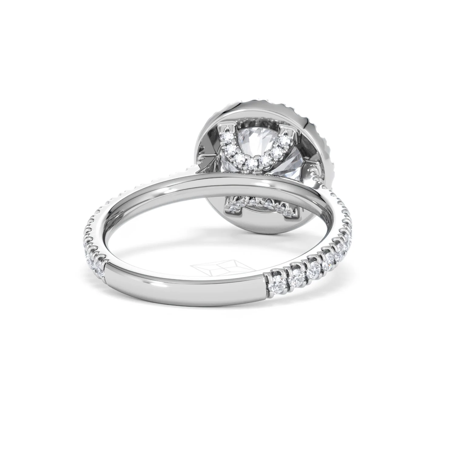 2.80ct Reina Lab Diamond Halo Engagement Ring in 18K White Gold F/VS1 - Image 47