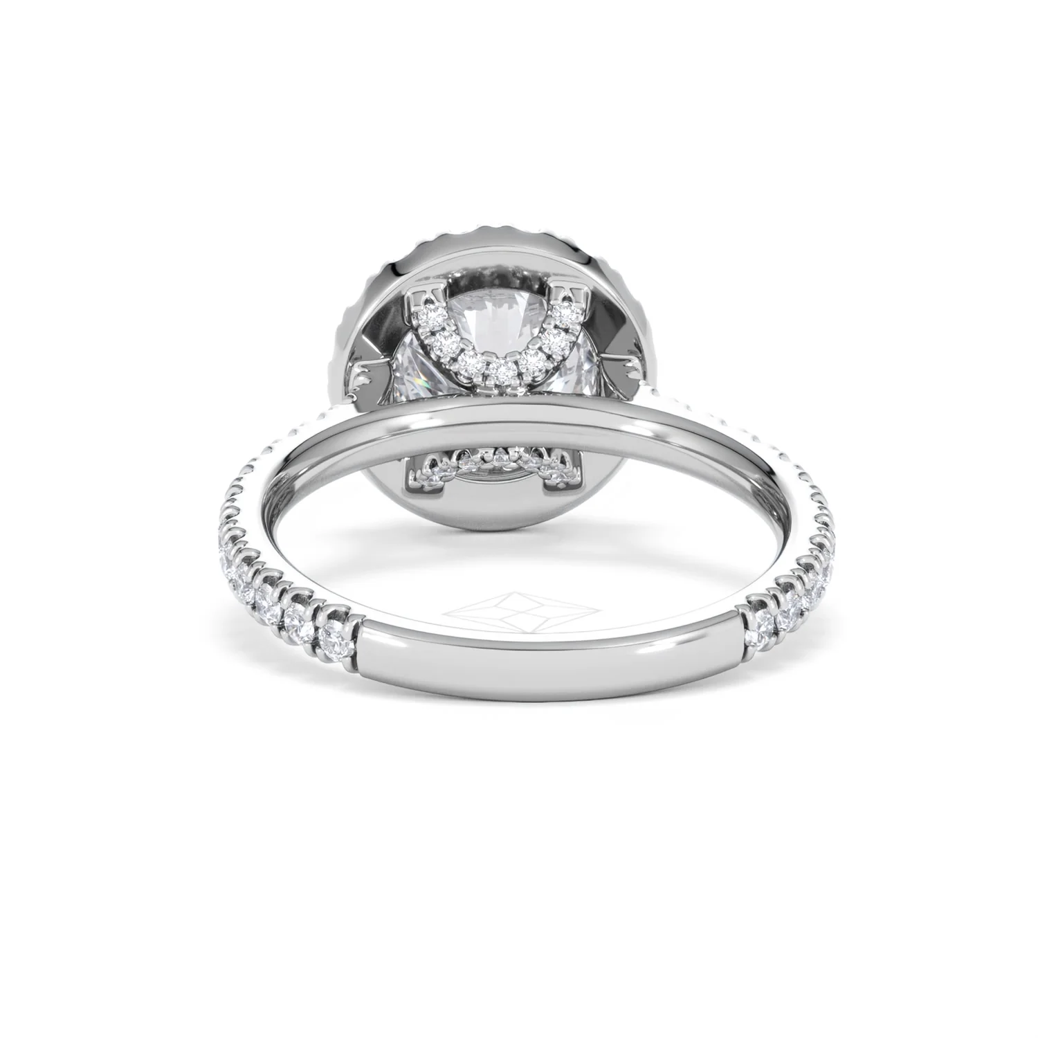 2.80ct Reina Lab Diamond Halo Engagement Ring in 18K White Gold F/VS1 - Image 52