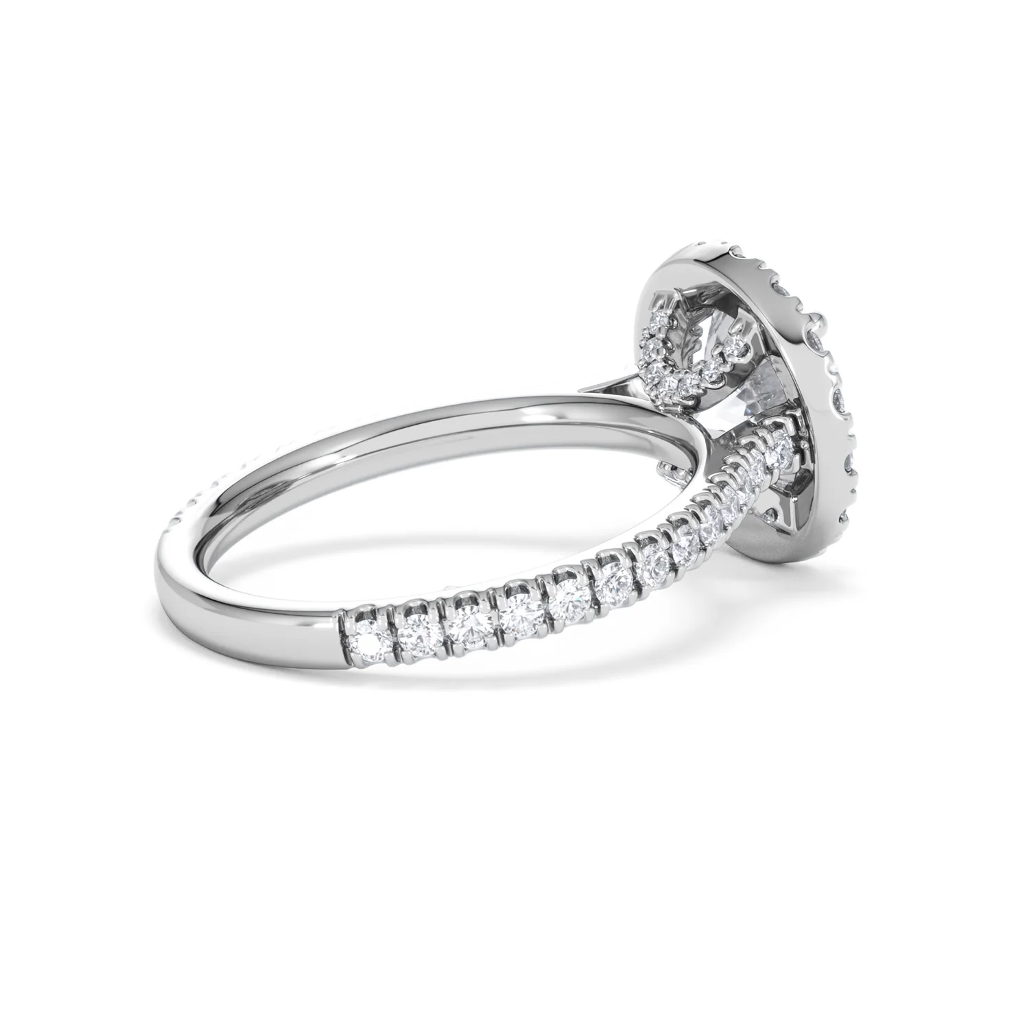 2.80ct Reina Lab Diamond Halo Engagement Ring in Platinum F/VS1 - Image 38