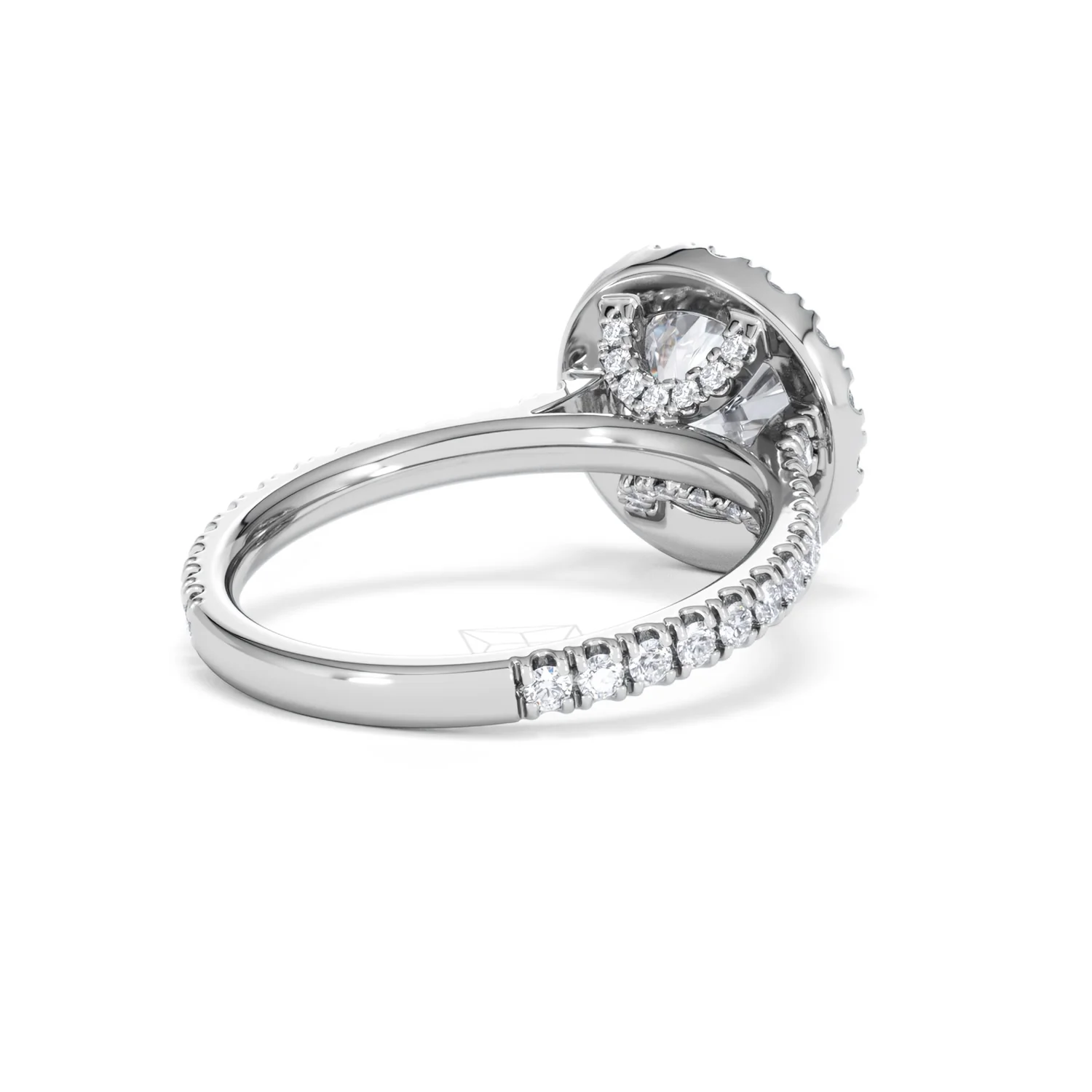 2.80ct Reina Lab Diamond Halo Engagement Ring in Platinum F/VS1 - Image 43