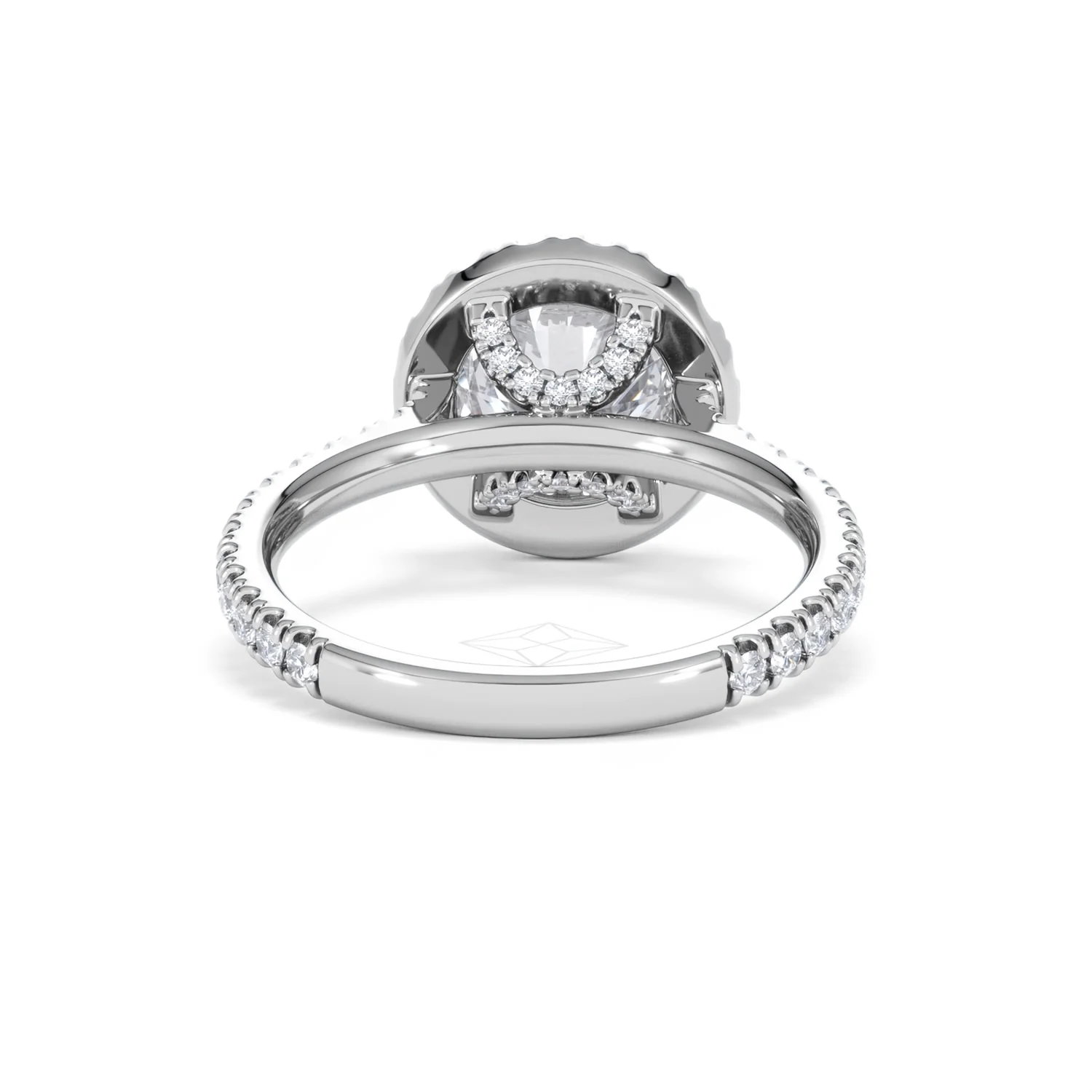 2.80ct Reina Lab Diamond Halo Engagement Ring in Platinum F/VS1 - Image 50