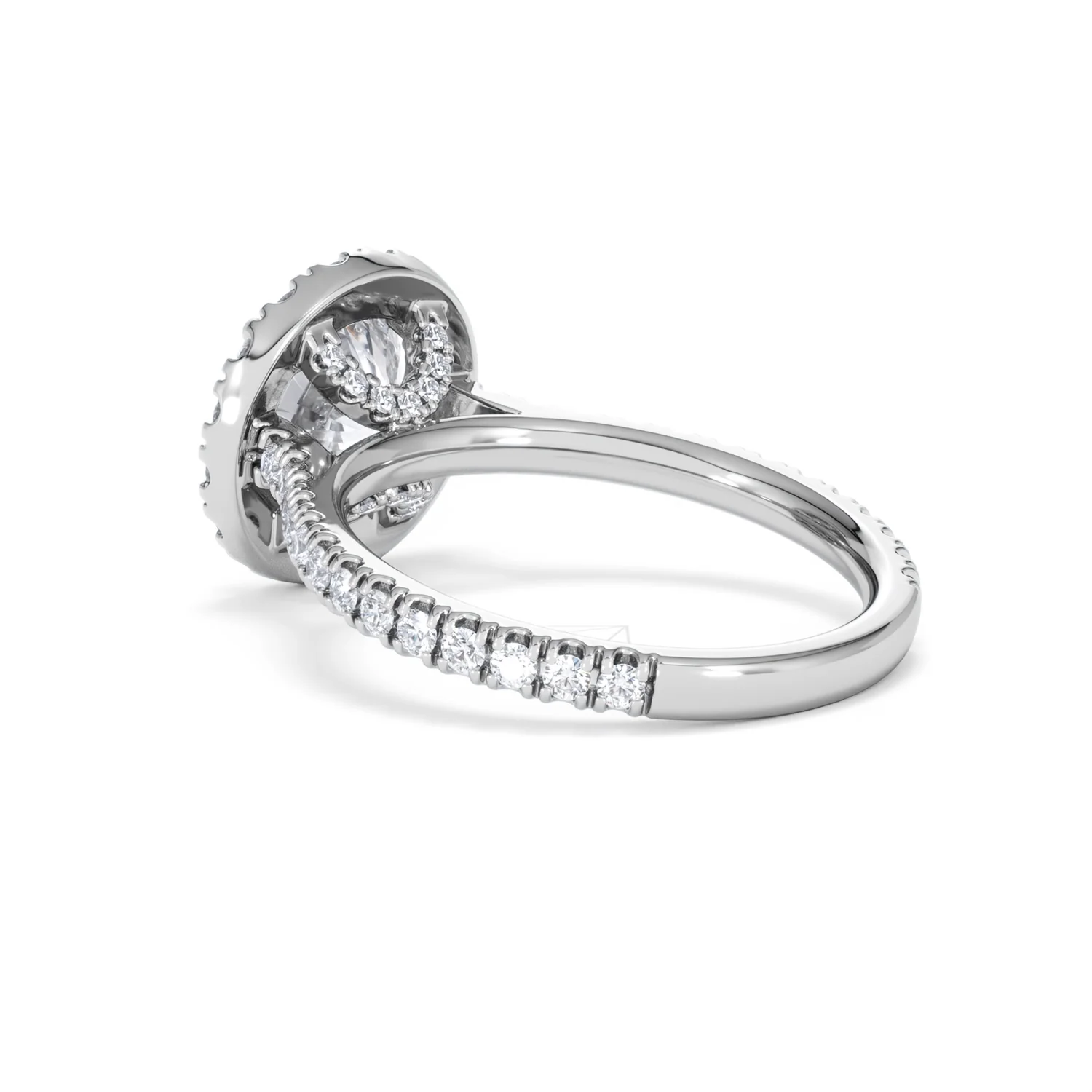 2.80ct Reina Lab Diamond Halo Engagement Ring in Platinum F/VS1 - Image 61