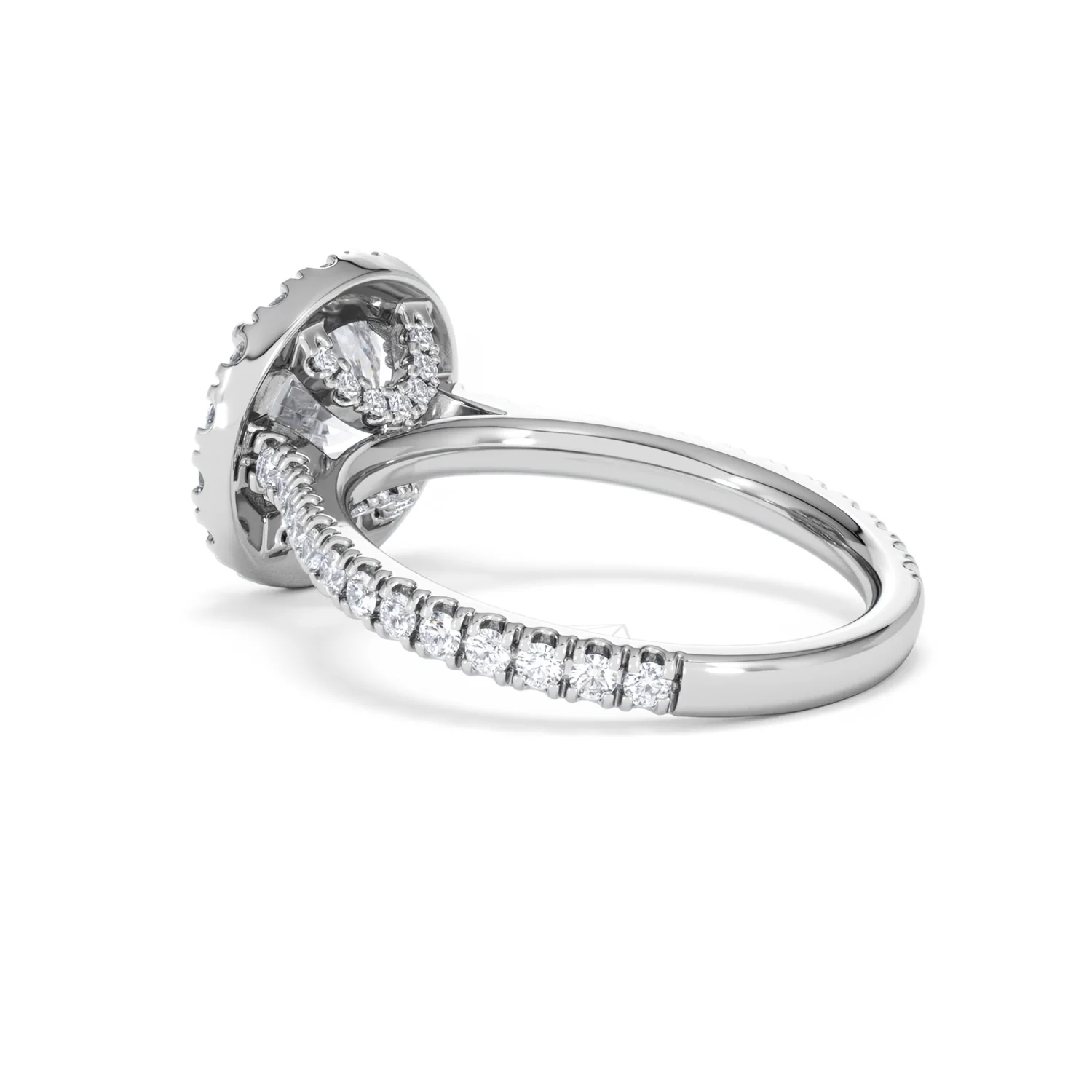 2.80ct Reina Lab Diamond Halo Engagement Ring in Platinum F/VS1 - Image 62