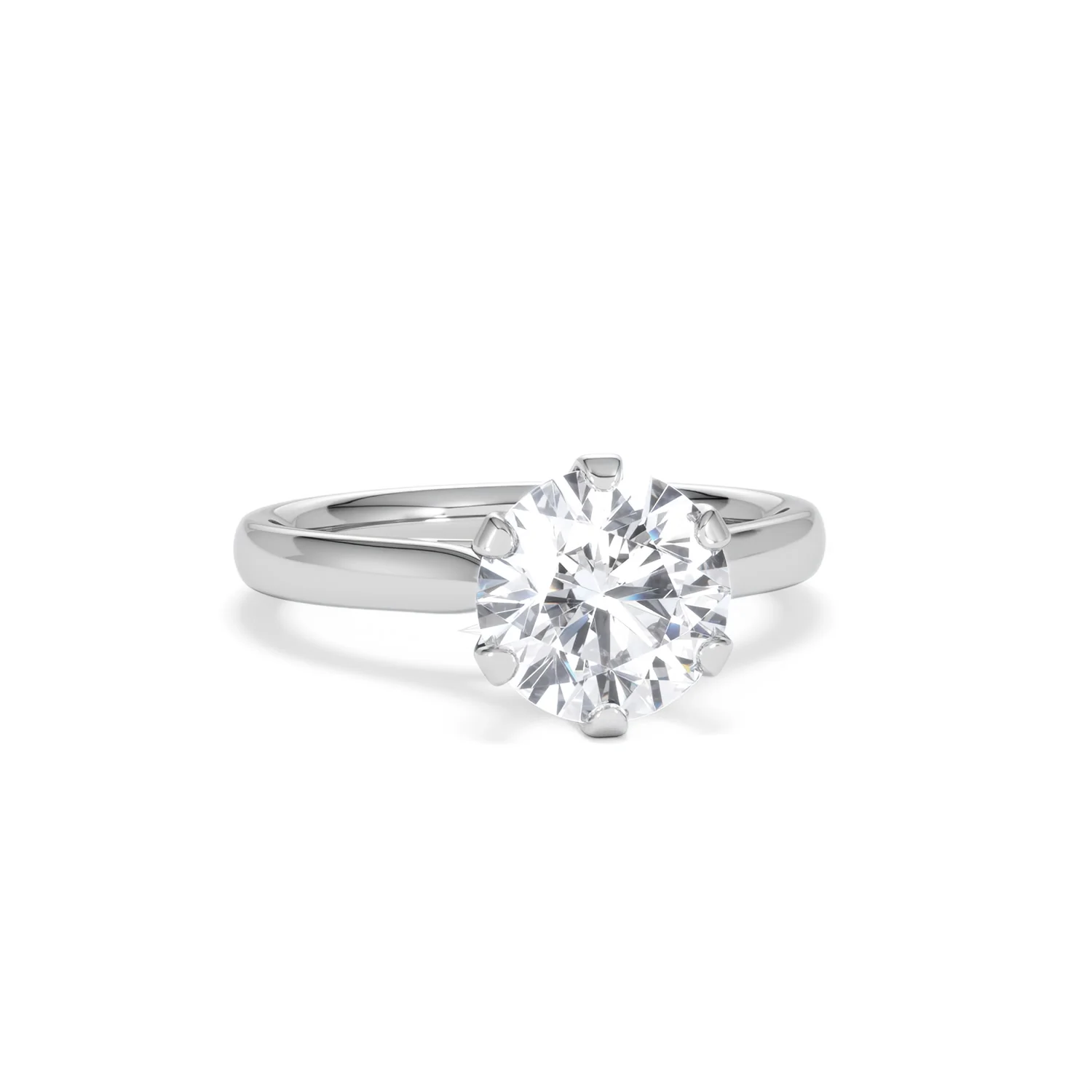 2 Ct Diamond Engagement Ring High Set Chloe Lab F/VS1 18K White Gold - Image 10